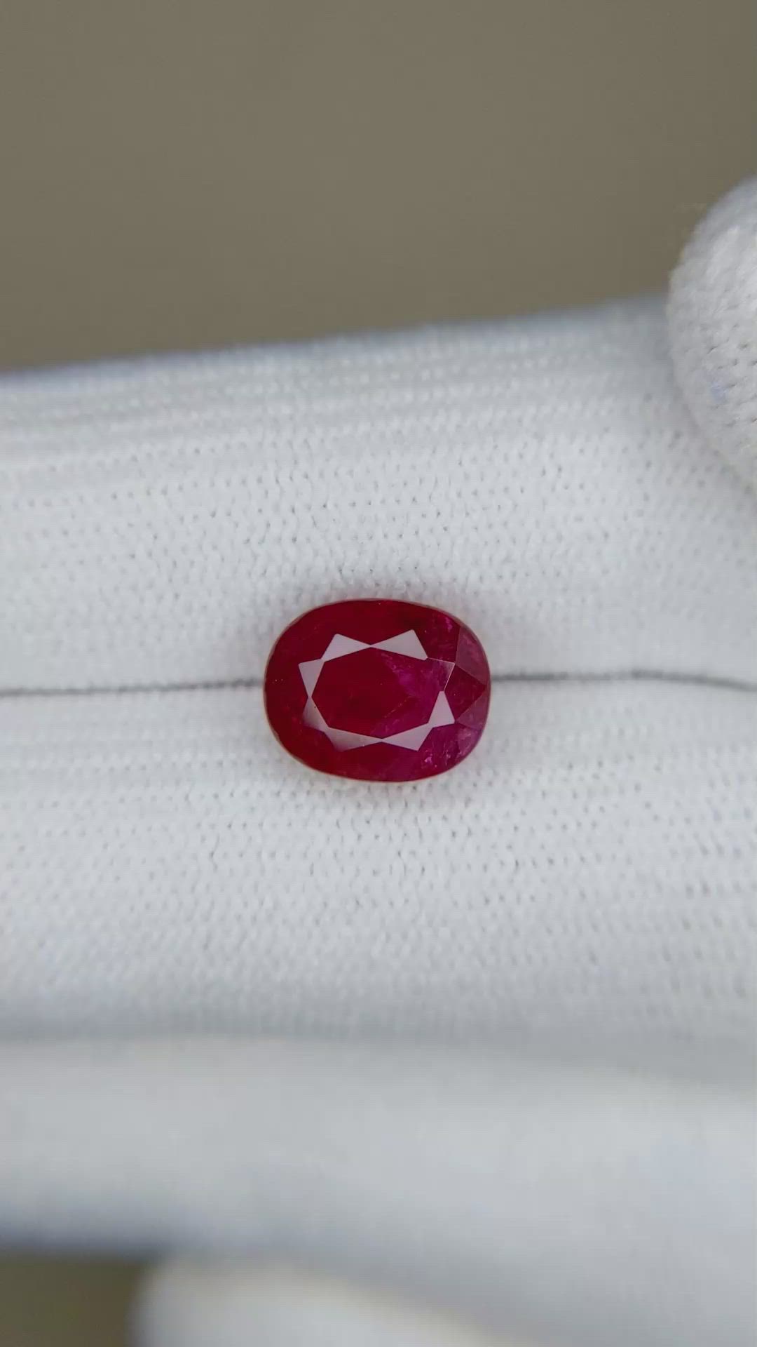 3.65 Ct. Ruby from Mozambique Size Video