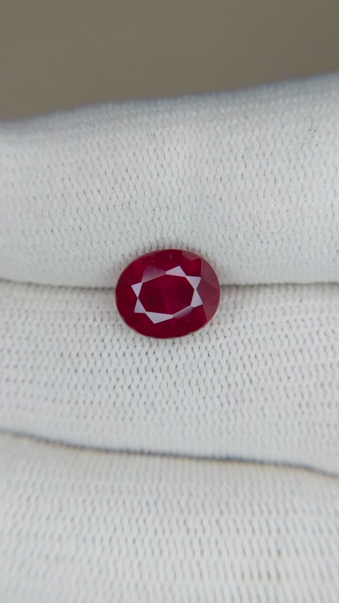 3.58 Ct. Ruby from Mozambique Size Video