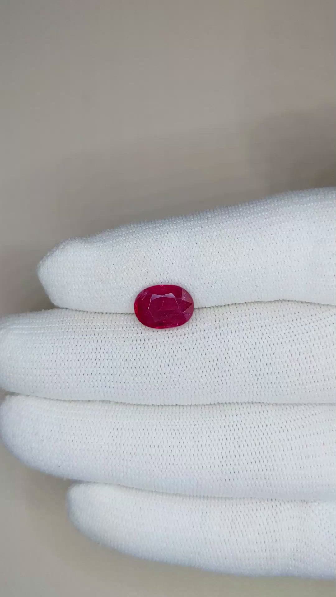 3.08 Ct. Ruby from Mozambique Size Video