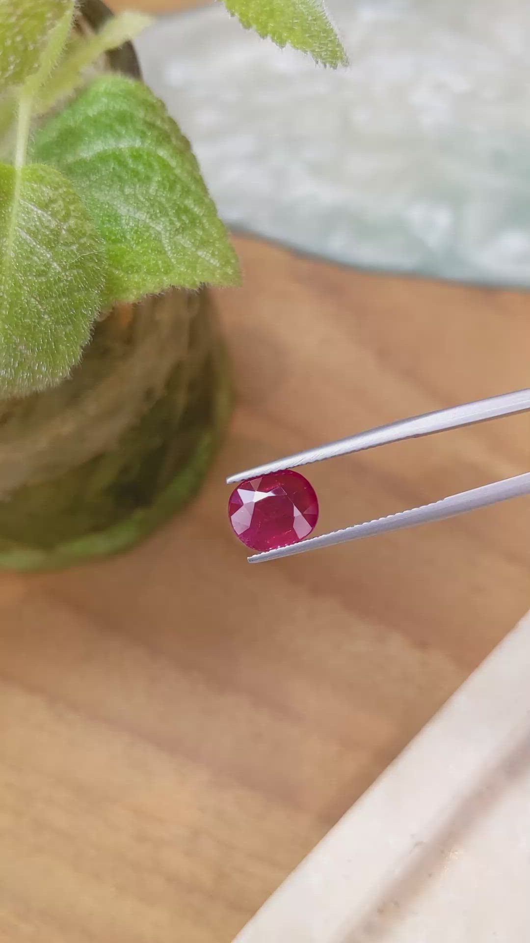 3.03 Ct. Ruby from Mozambique Size Video