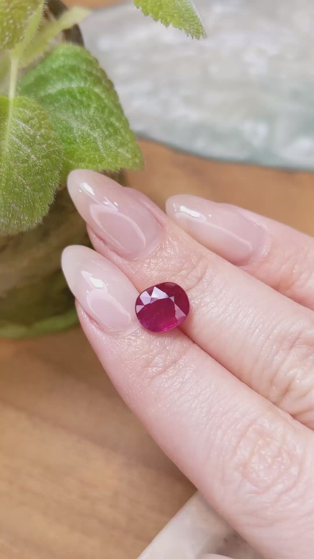 3.03 Ct. Ruby from Mozambique Size Video
