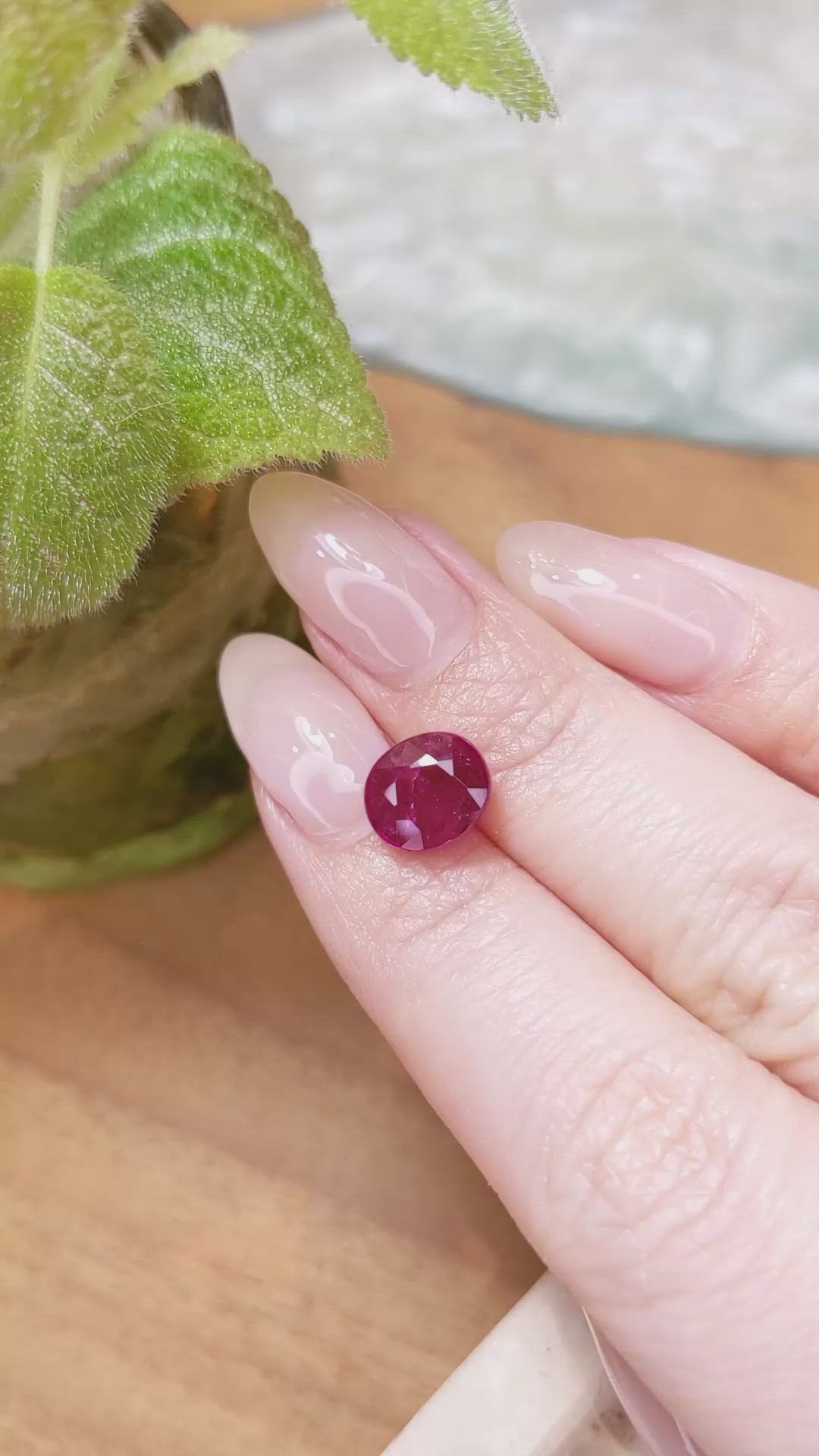 3.80 Ct. Ruby from Mozambique Size Video