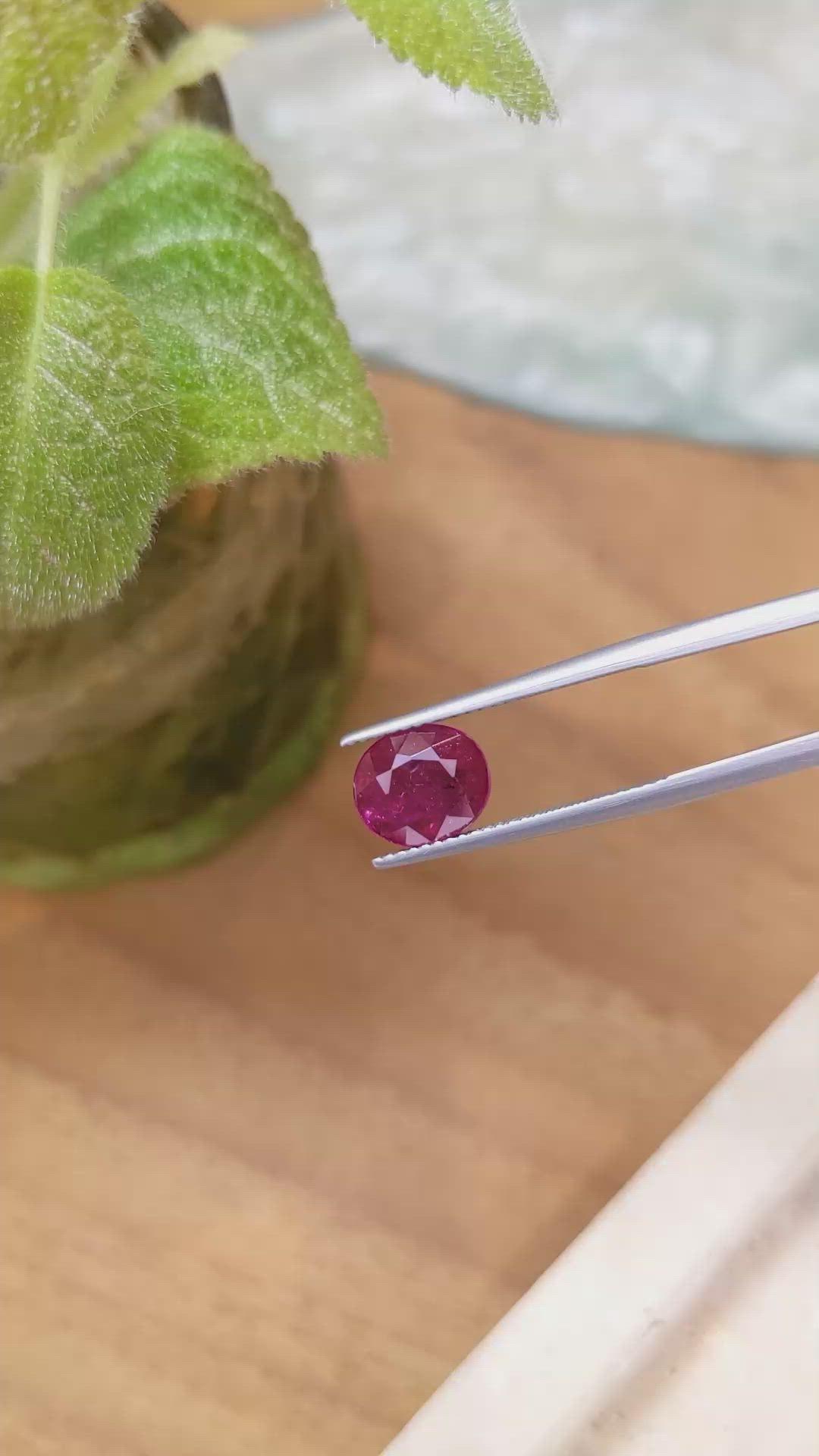 3.80 Ct. Ruby from Mozambique Size Video
