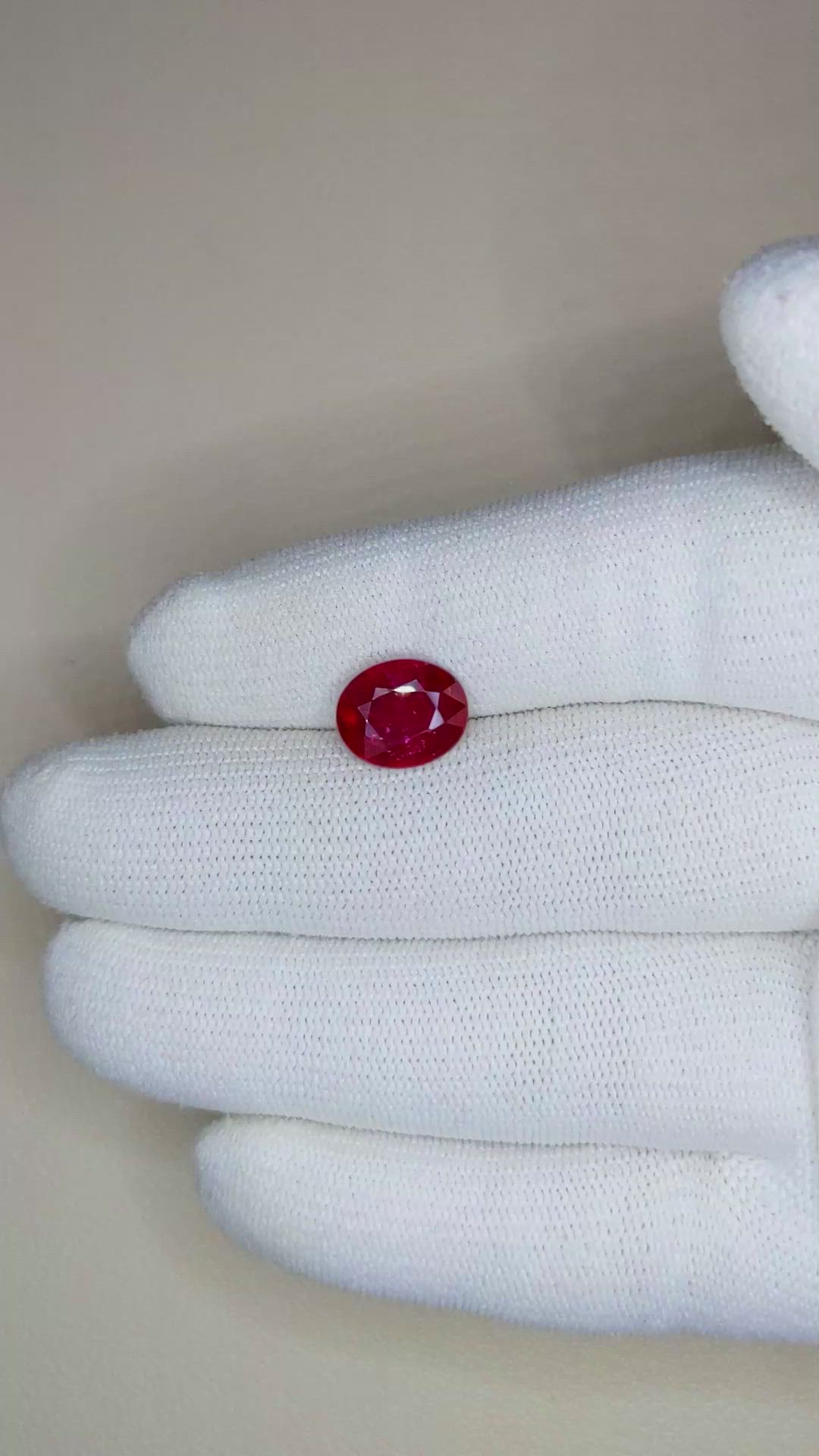 3.29 Ct. Ruby from Mozambique Size Video