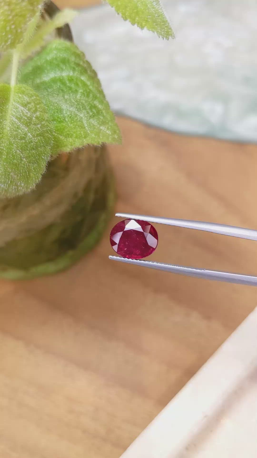 3.29 Ct. Ruby from Mozambique Size Video