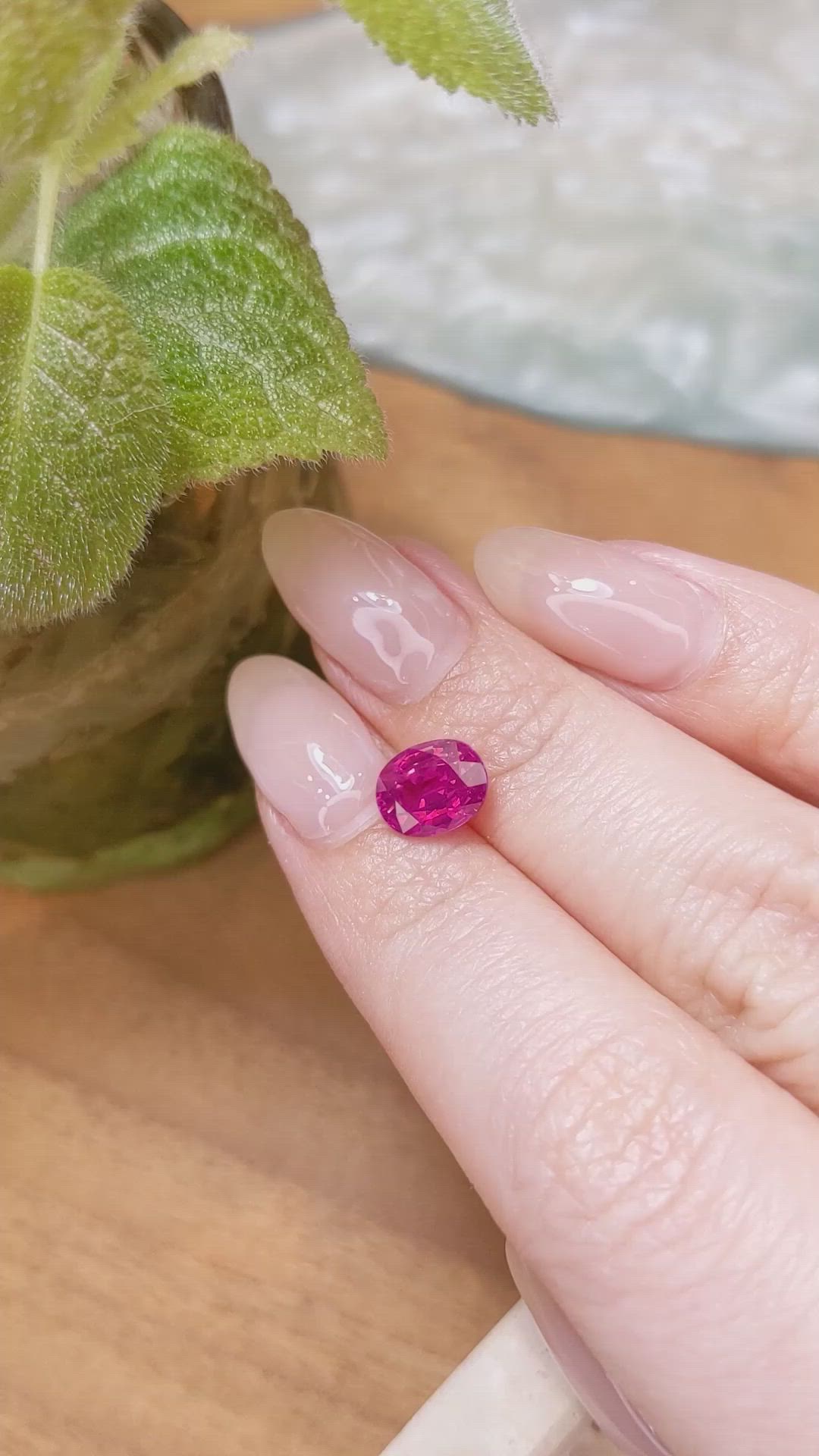 2.37 Ct. Ruby from Mozambique Size Video