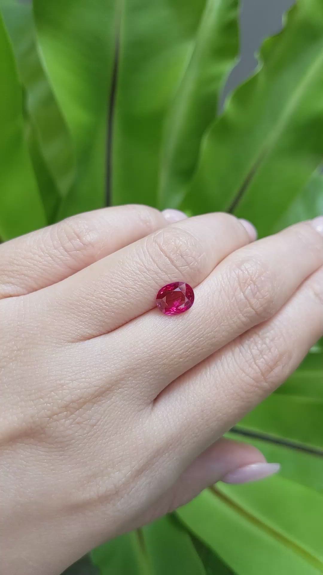 2.06 Ct. Ruby from Mozambique Size Video