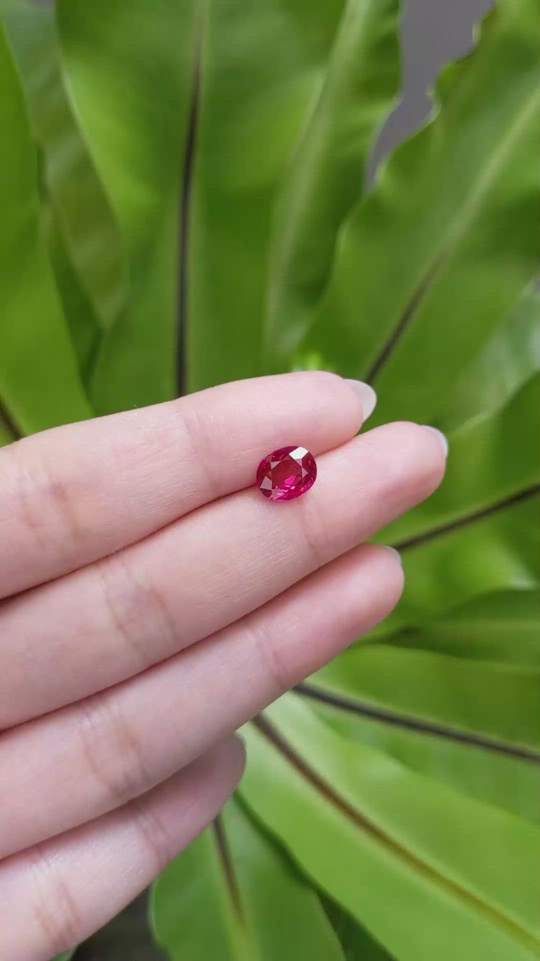2.06 Ct. Ruby from Mozambique Size Video