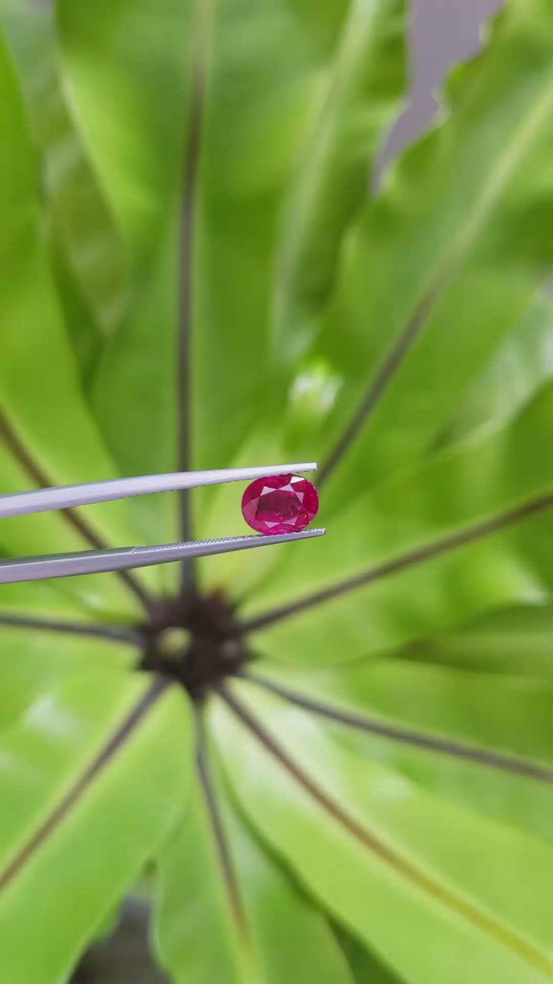 2.07 Ct. Ruby from Mozambique Size Video