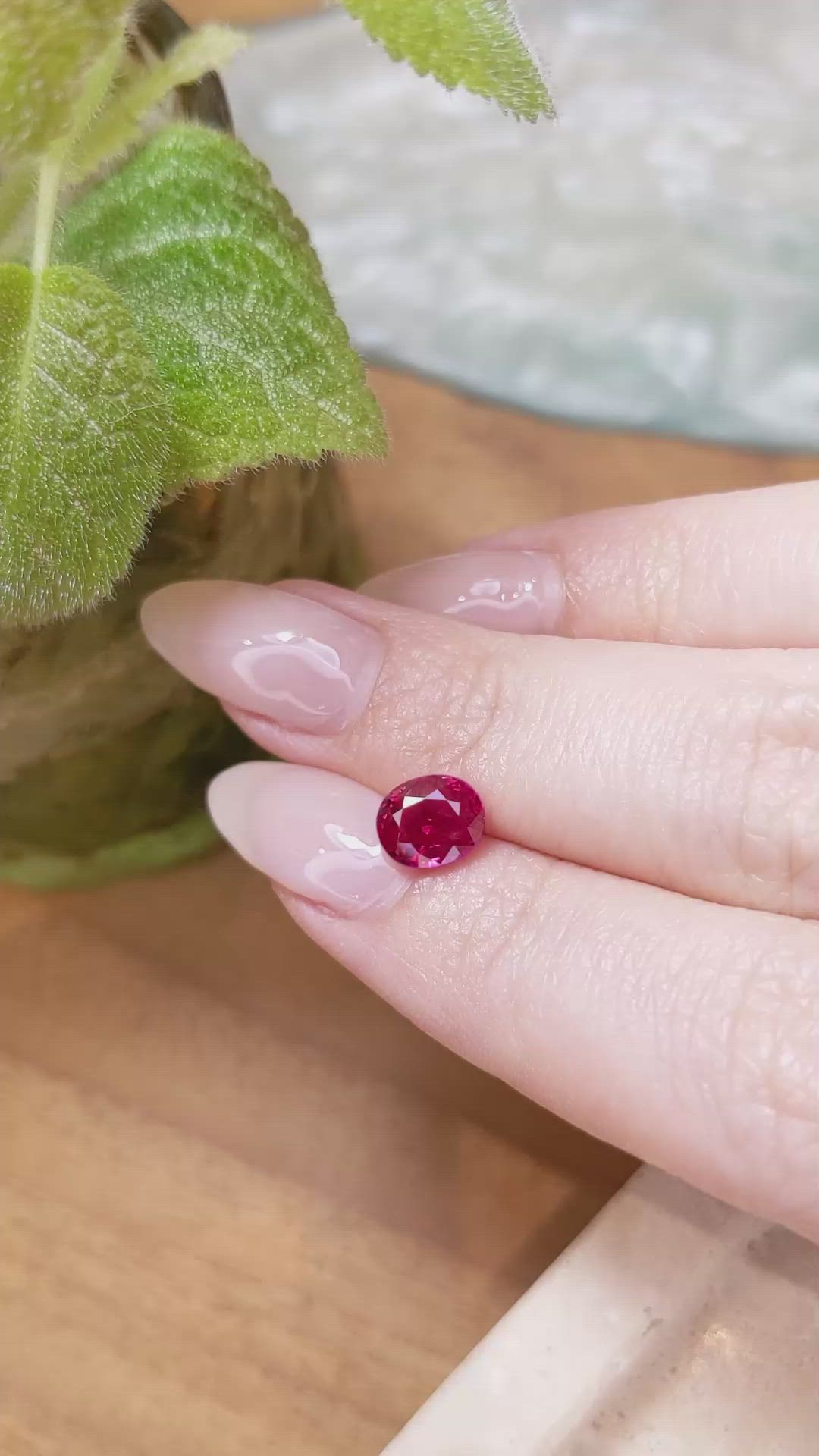 2.08 Ct. Ruby from Mozambique Size Video