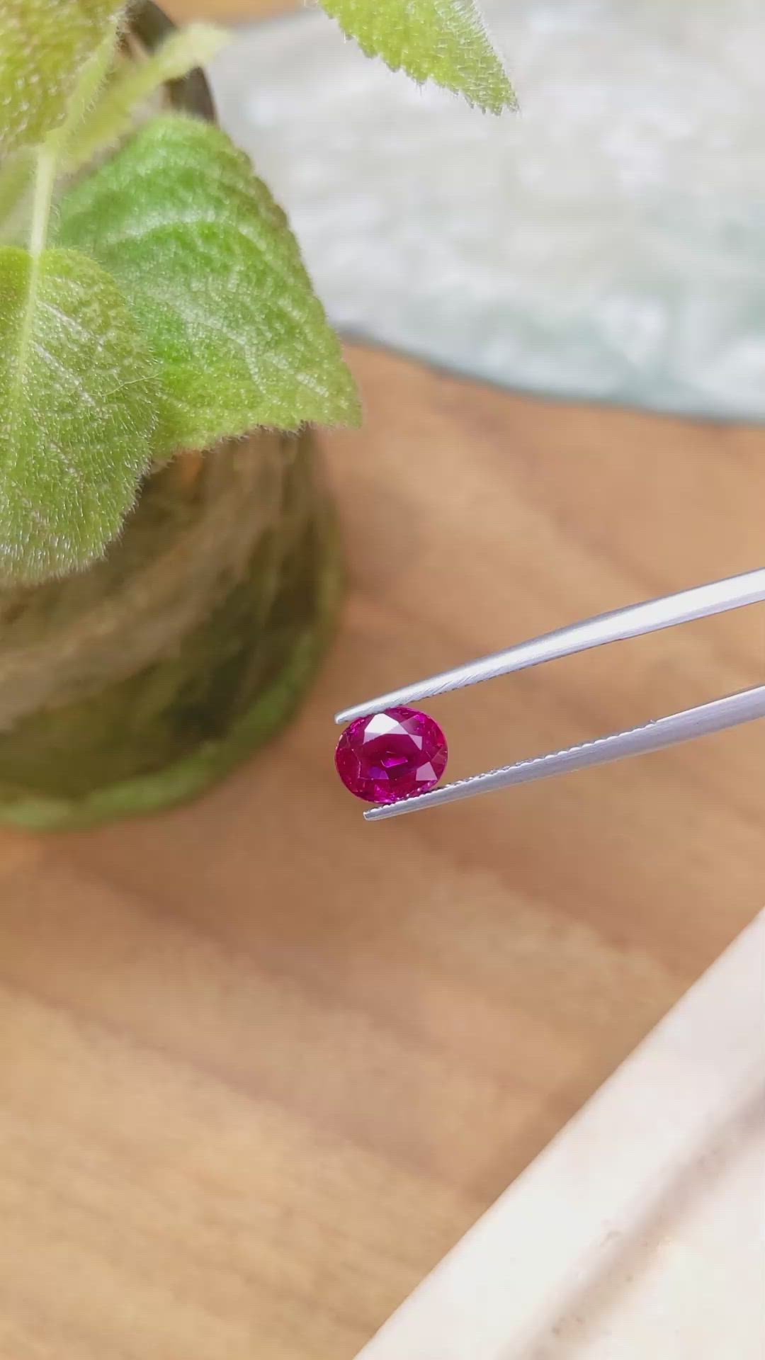 2.08 Ct. Ruby from Mozambique Size Video