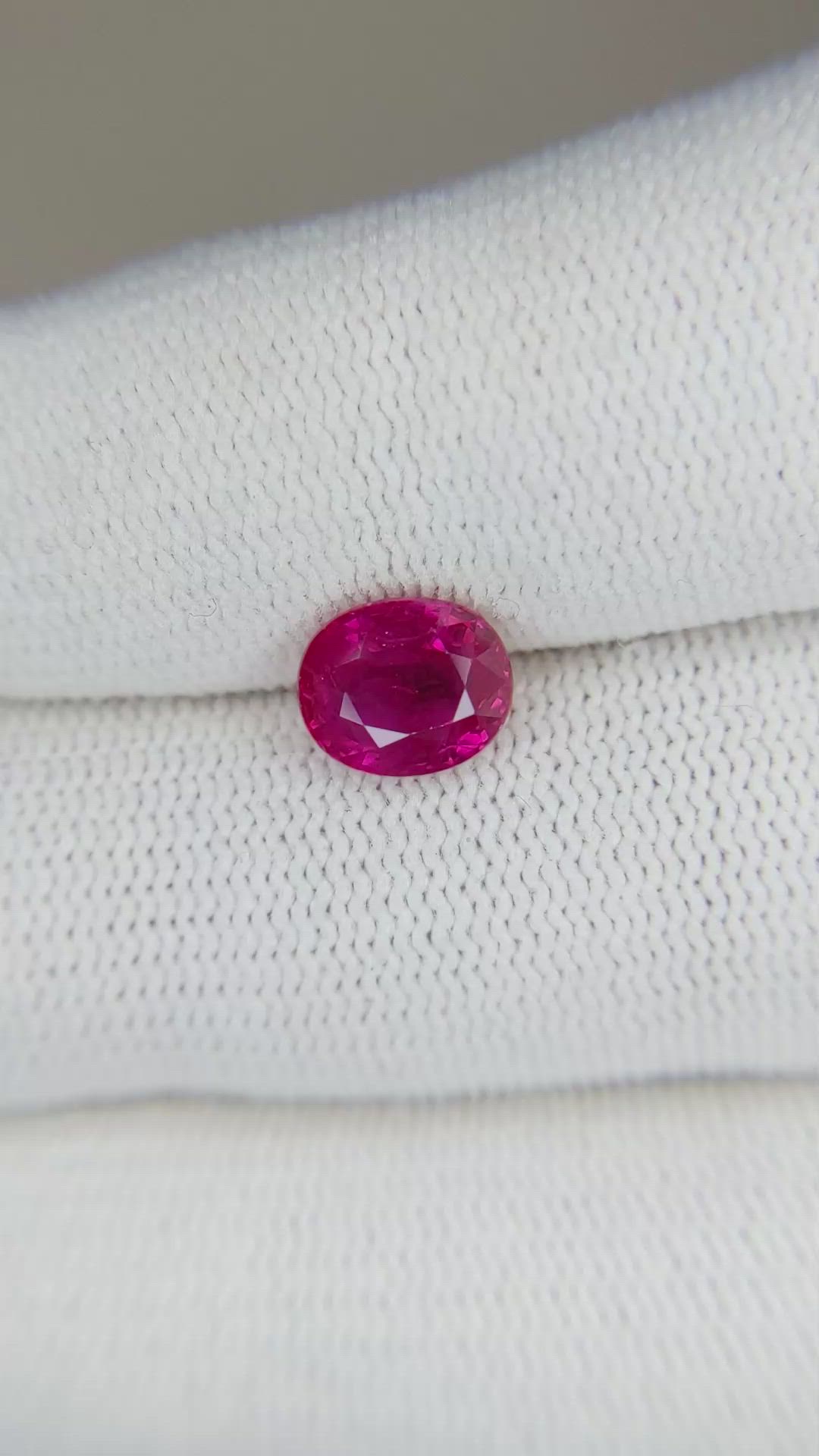 2.08 Ct. Ruby from Mozambique Size Video
