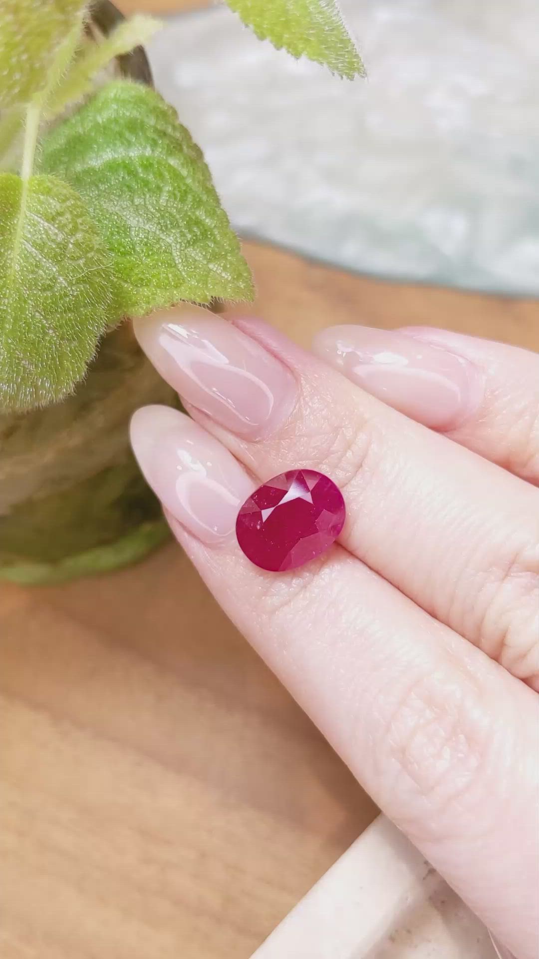 5.57 Ct. Ruby from Mozambique Size Video