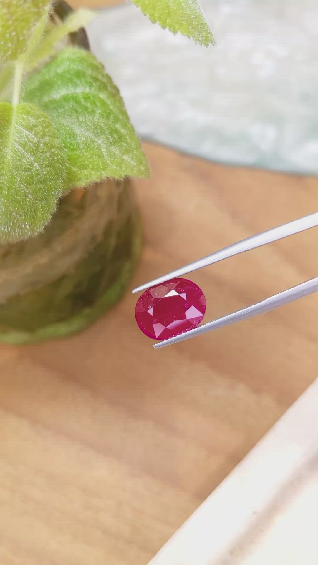 5.57 Ct. Ruby from Mozambique Size Video