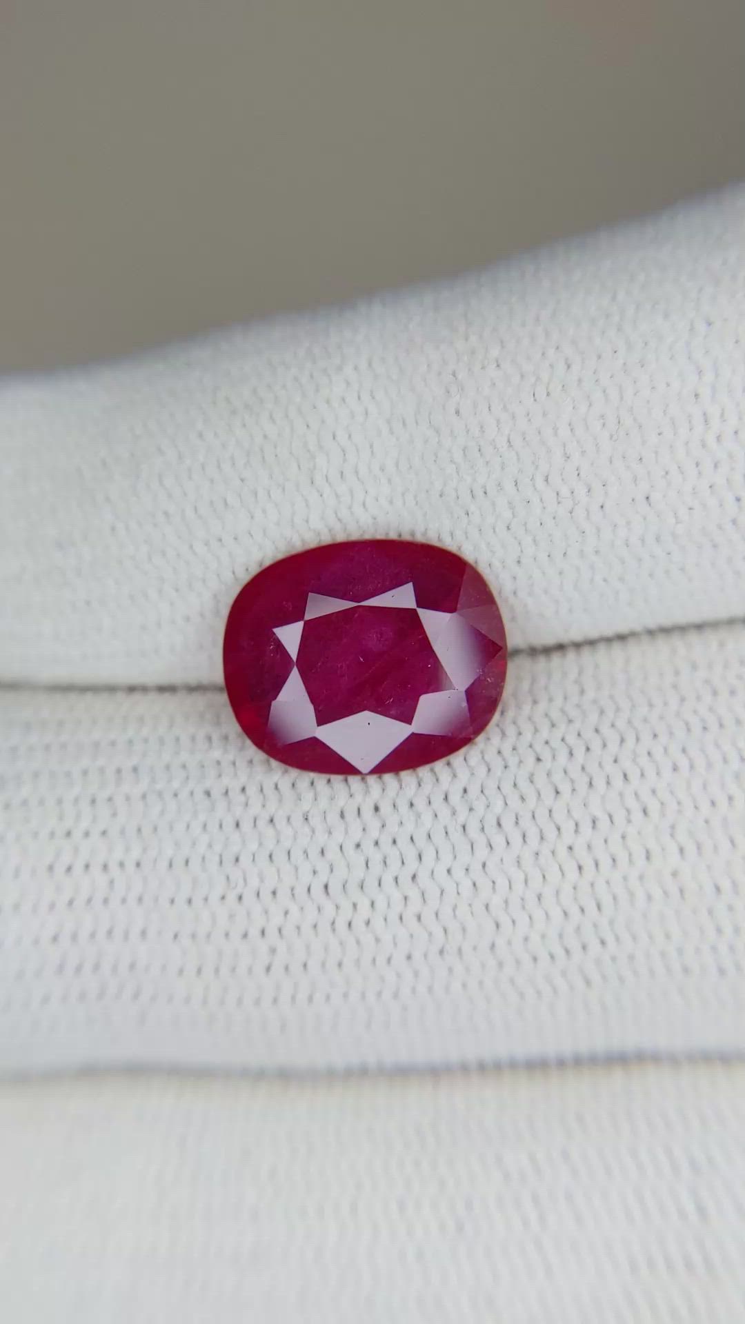 3.77 Ct. Ruby from Mozambique Size Video