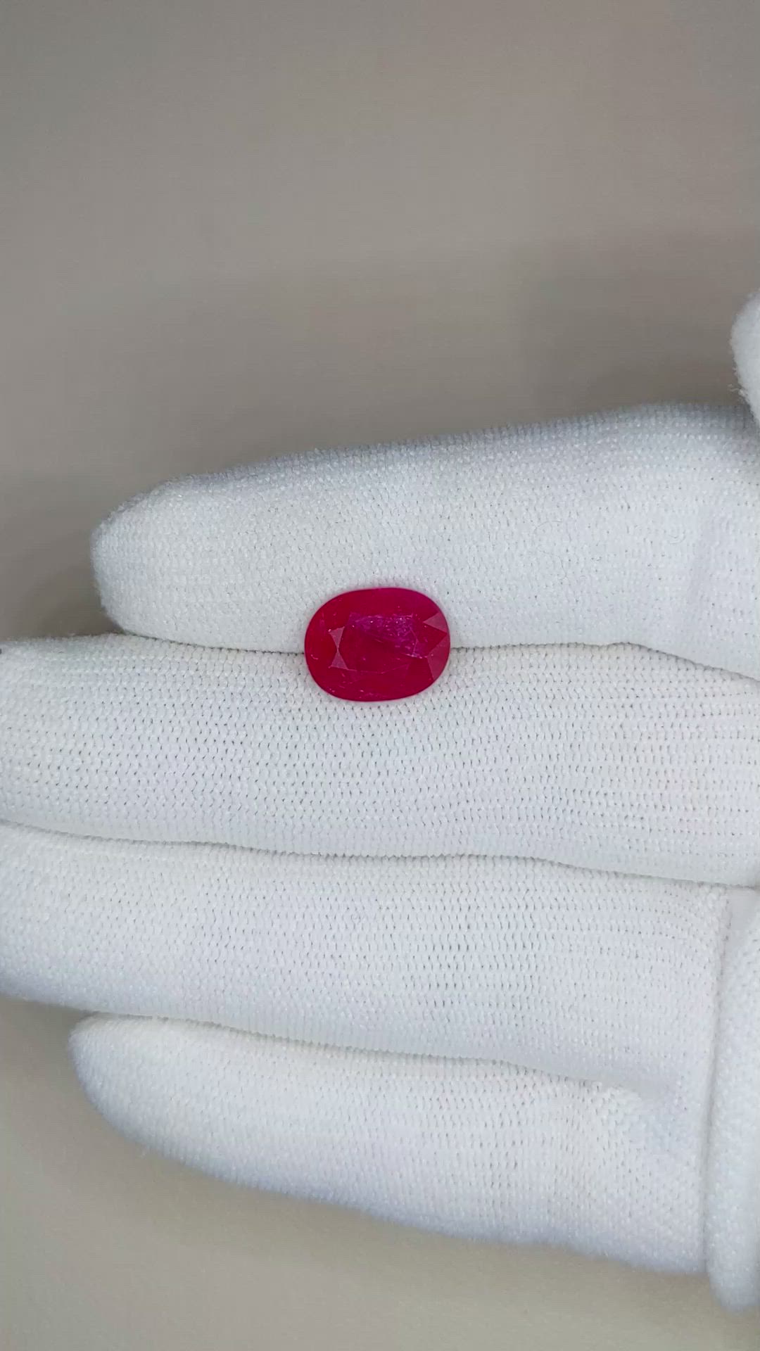 4.32 Ct. Ruby from Mozambique Size Video