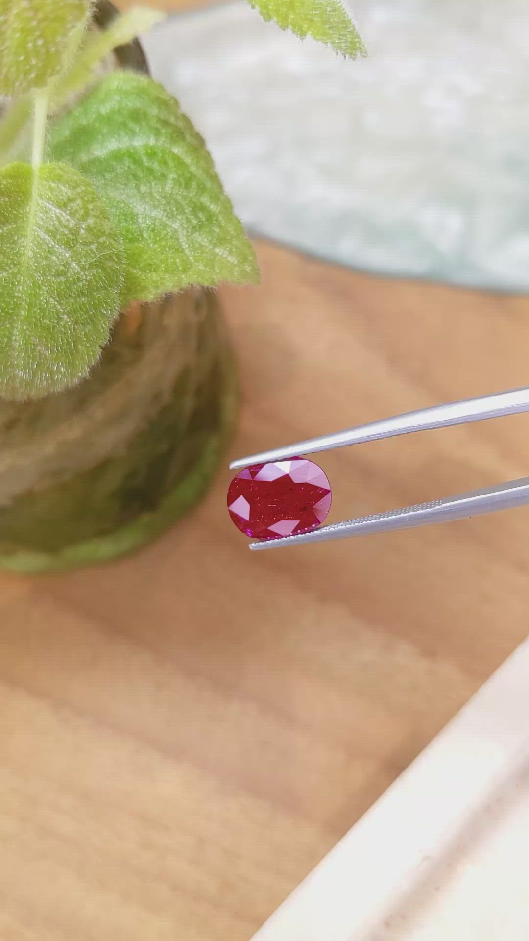 3.23 Ct. Ruby from Mozambique Size Video