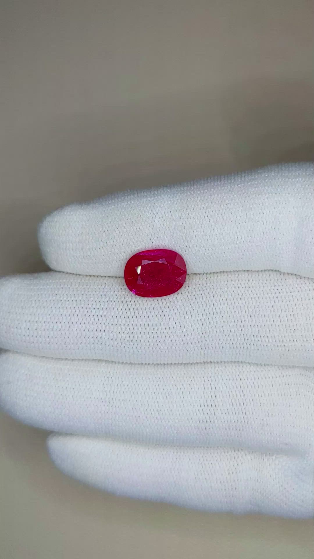 3.23 Ct. Ruby from Mozambique Size Video