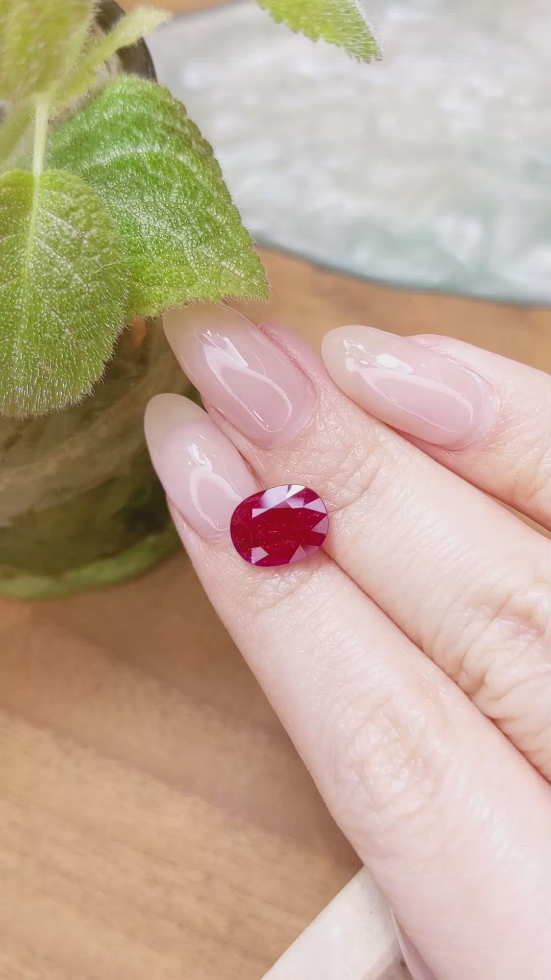 3.23 Ct. Ruby from Mozambique Size Video