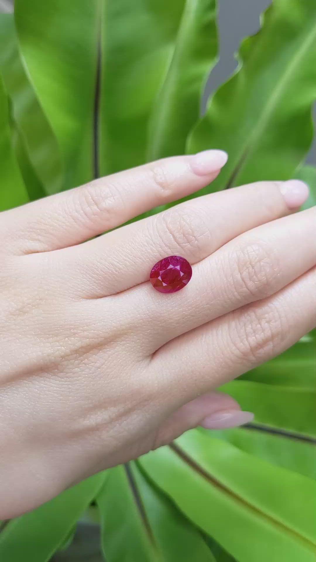 4.12 Ct. Ruby from Mozambique Size Video