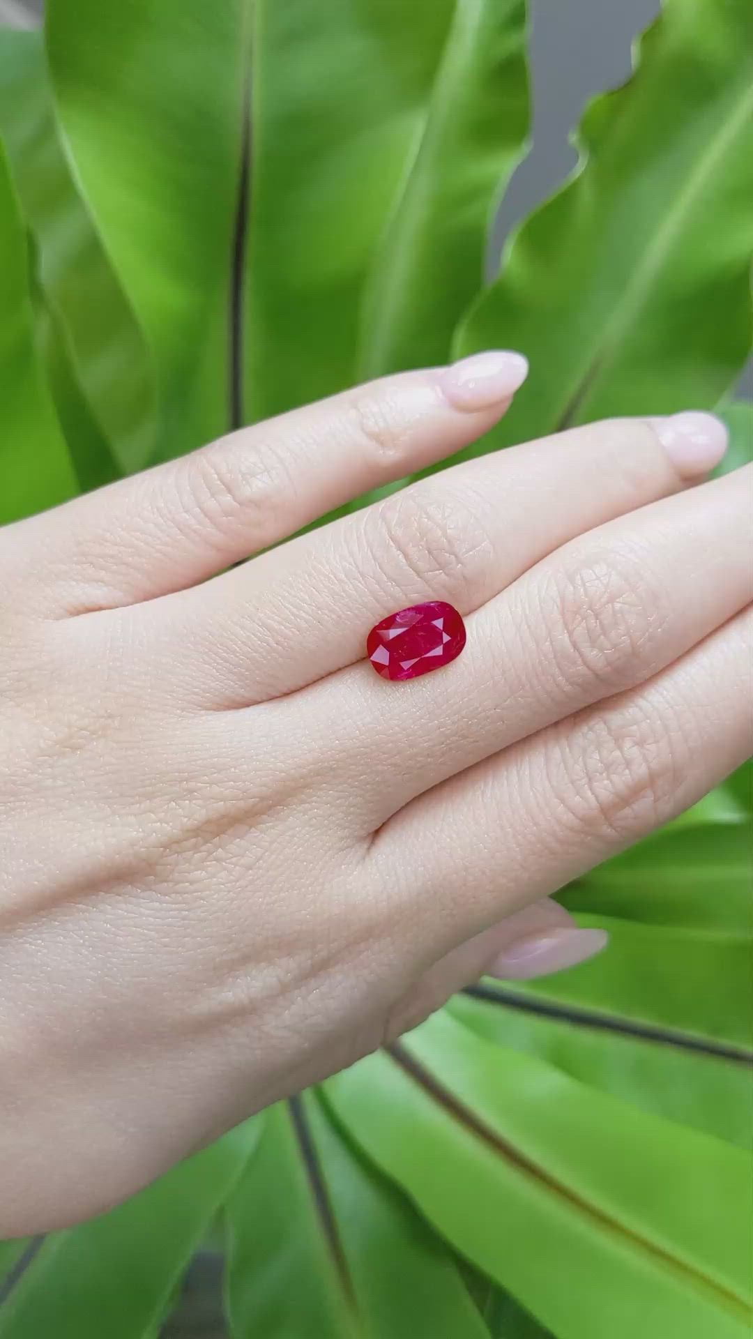 2.97 Ct. Ruby from Mozambique Size Video