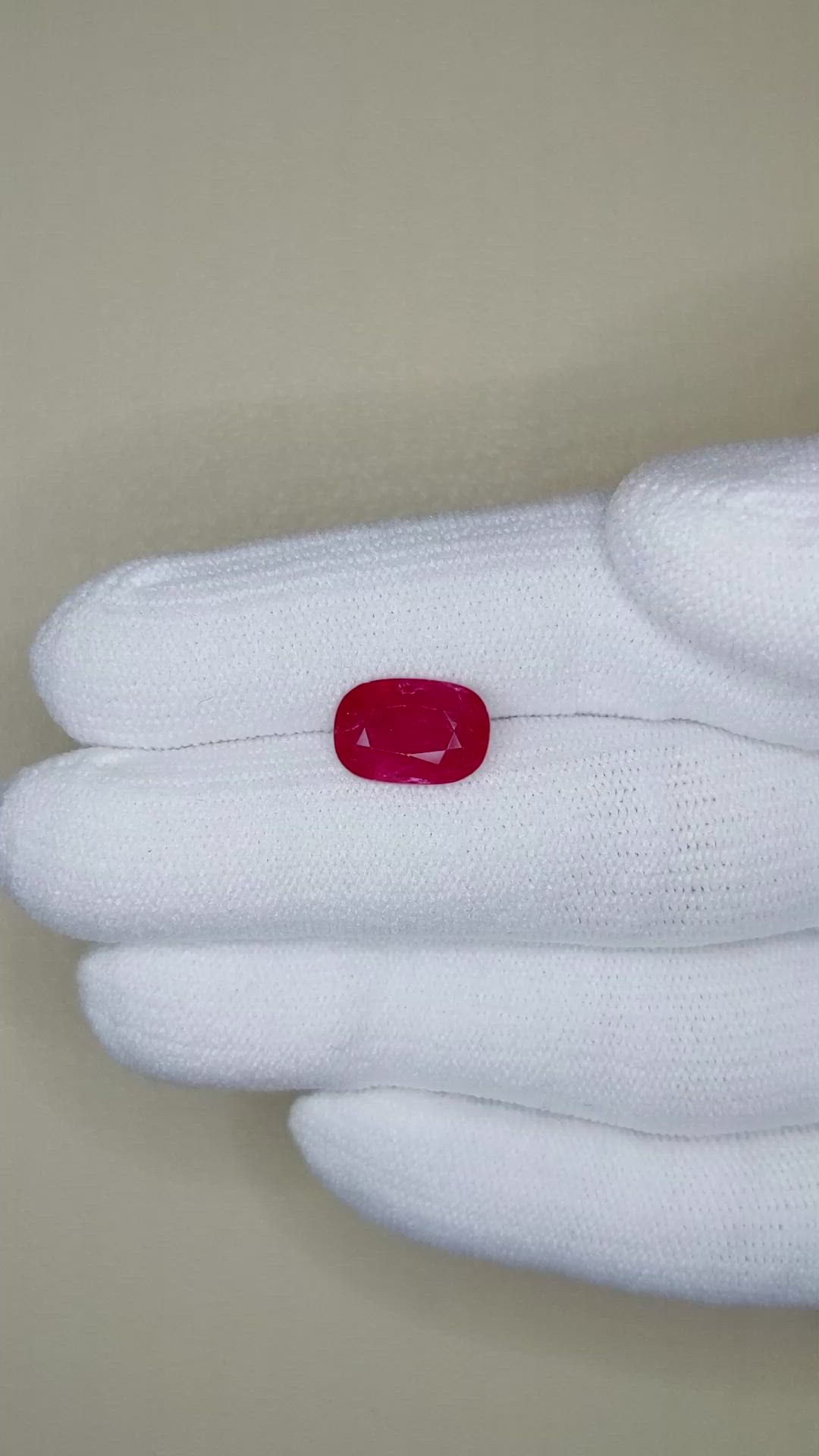 2.97 Ct. Ruby from Mozambique Size Video