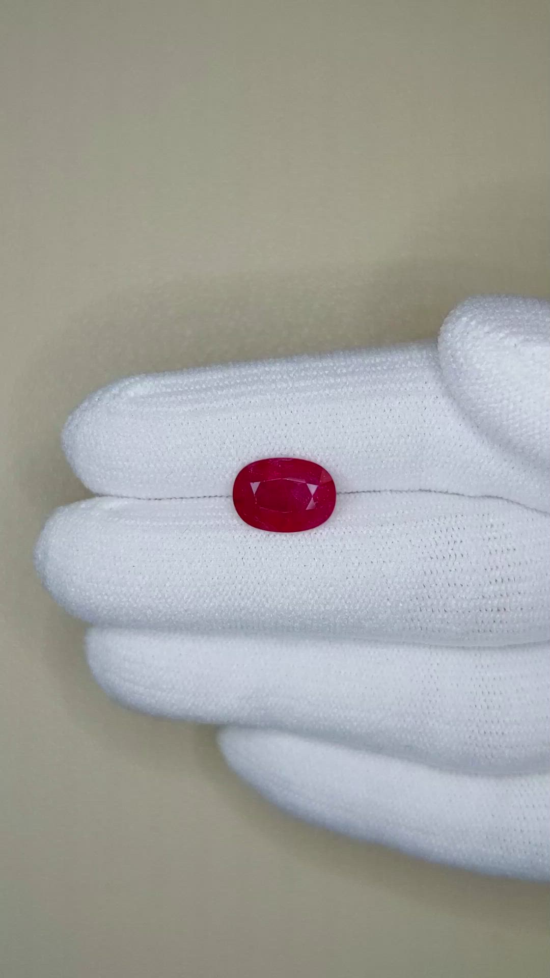 3.18 Ct. Ruby from Mozambique Size Video
