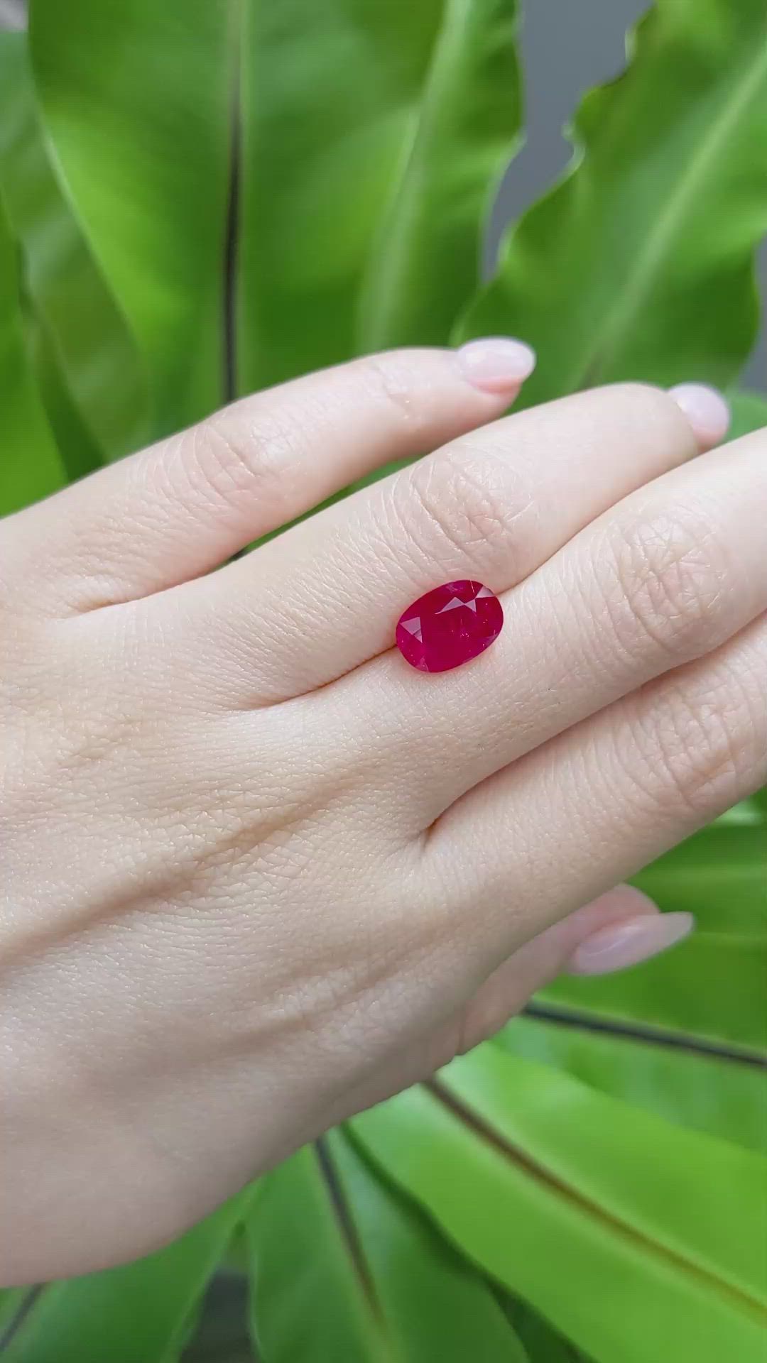 3.18 Ct. Ruby from Mozambique Size Video