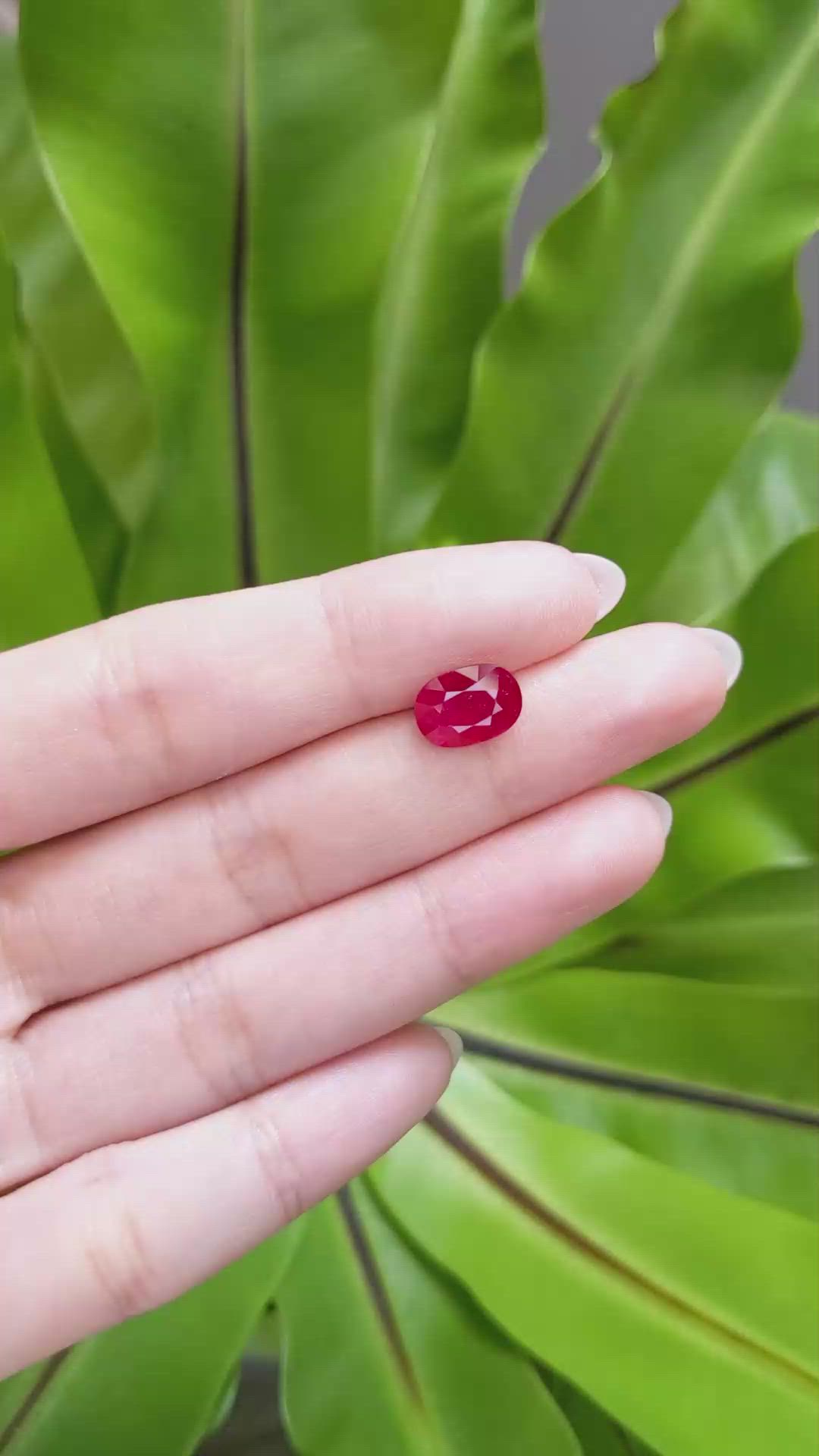 3.13 Ct. Ruby from Mozambique Size Video