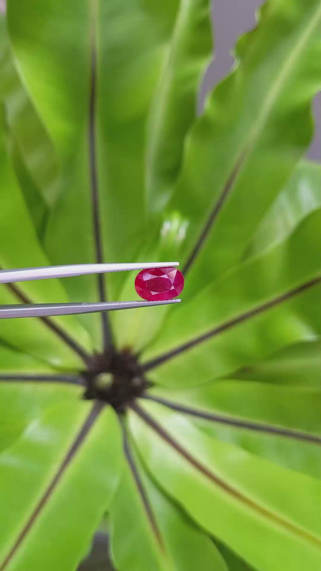 3.13 Ct. Ruby from Mozambique Size Video