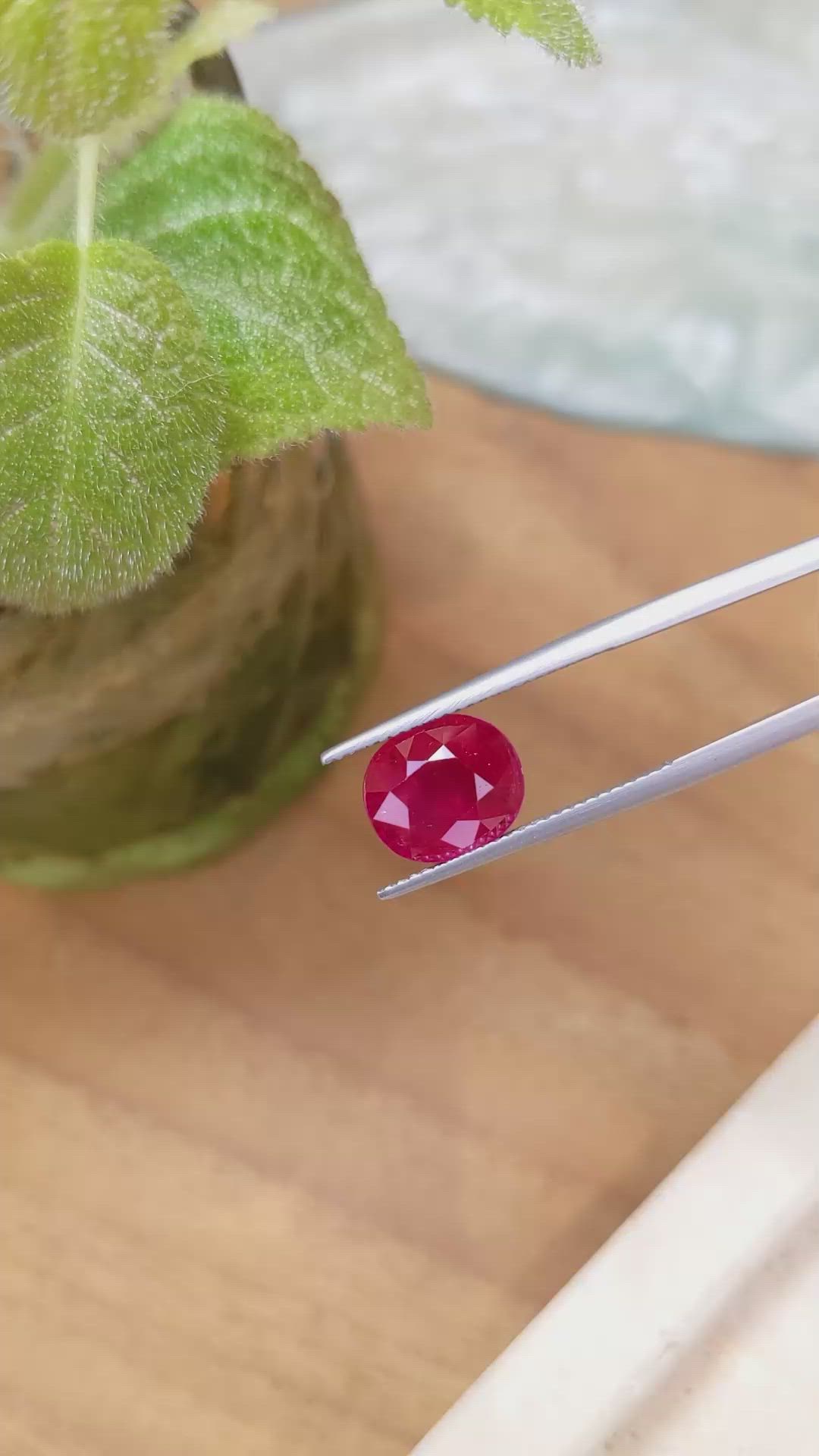 5.15 Ct. Ruby from Mozambique Size Video