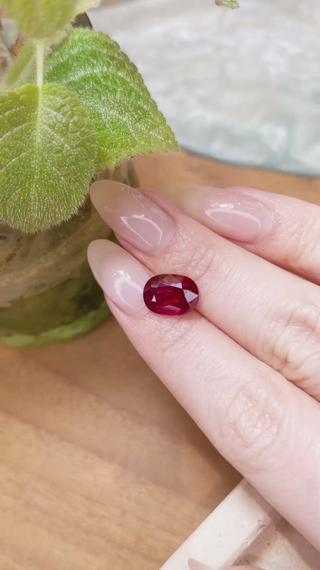 4.02 Ct. Ruby from Mozambique Size Video