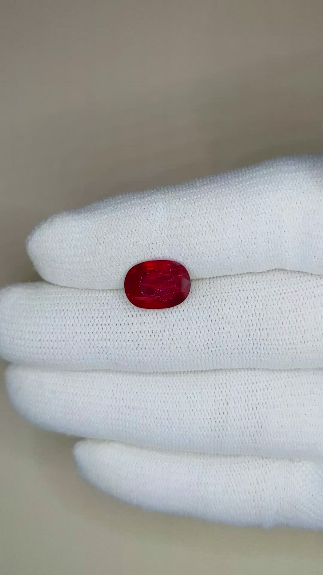 4.05 Ct. Ruby from Mozambique Size Video