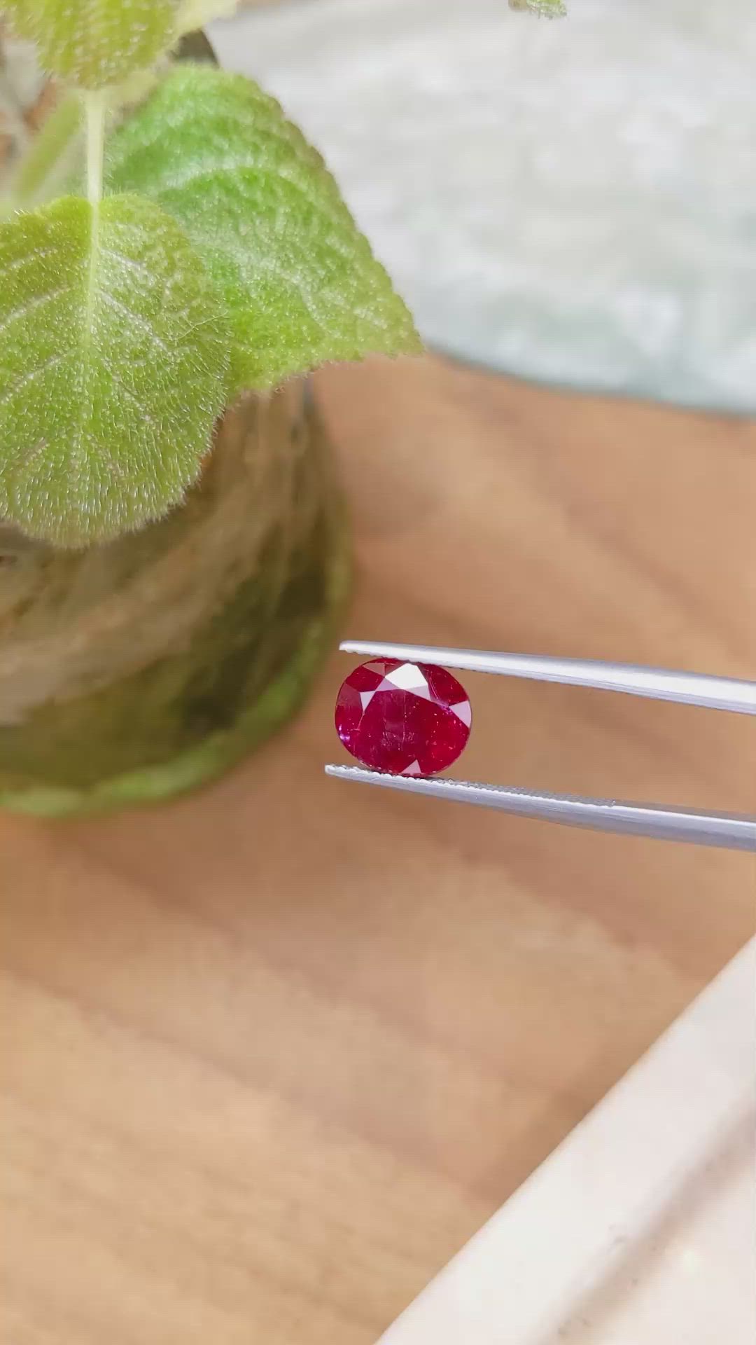 4.05 Ct. Ruby from Mozambique Size Video