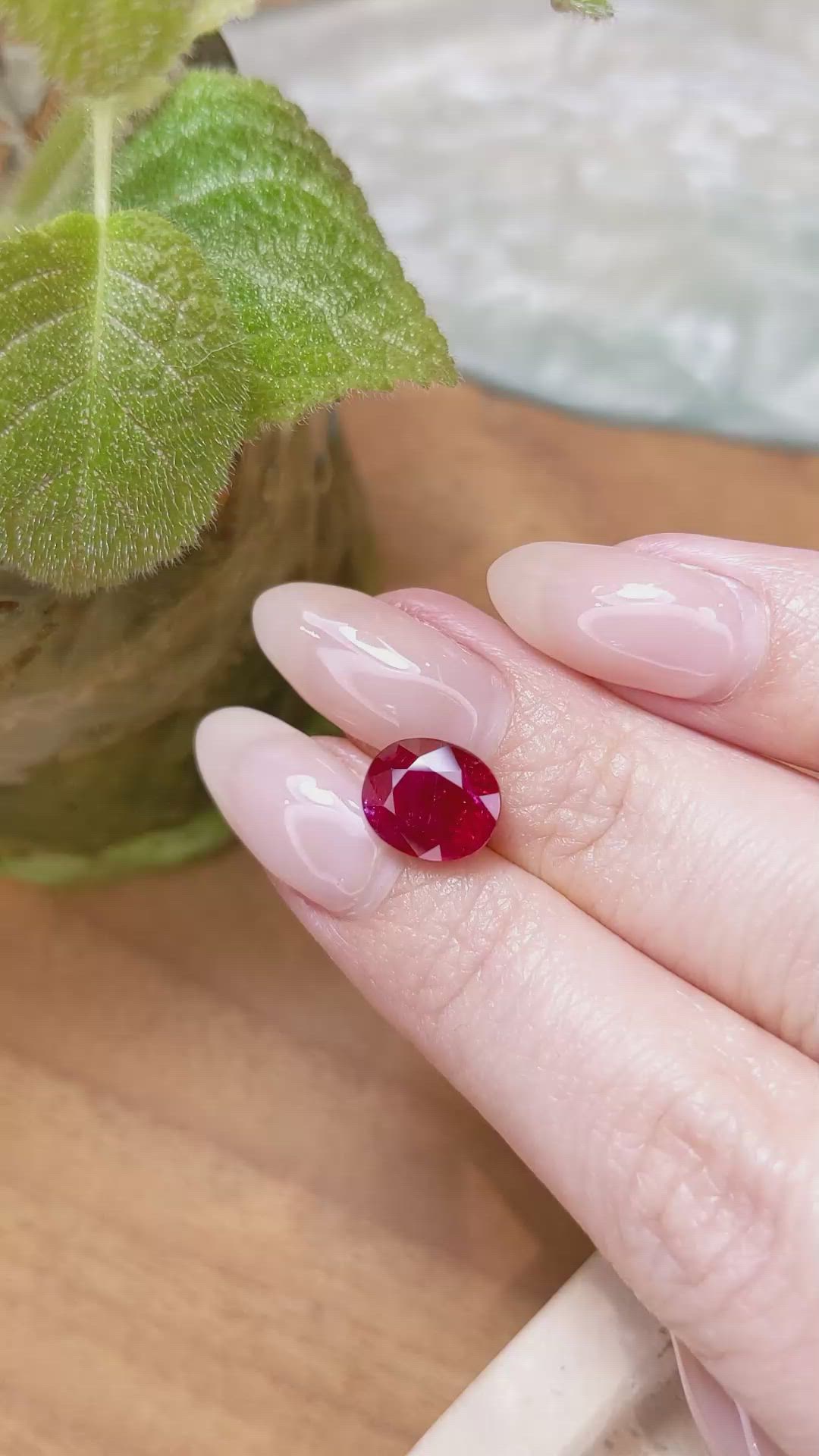 4.05 Ct. Ruby from Mozambique Size Video