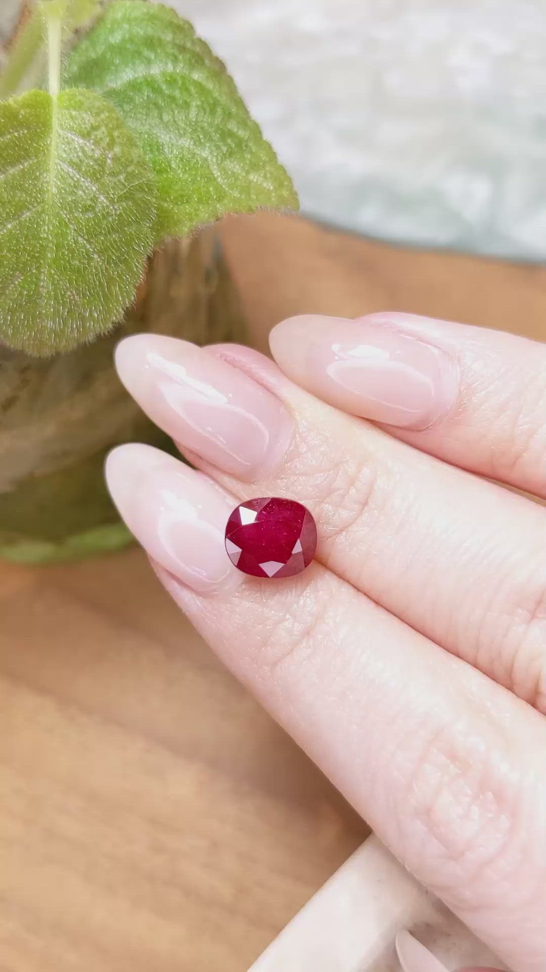 4.05 Ct. Ruby from Mozambique Size Video