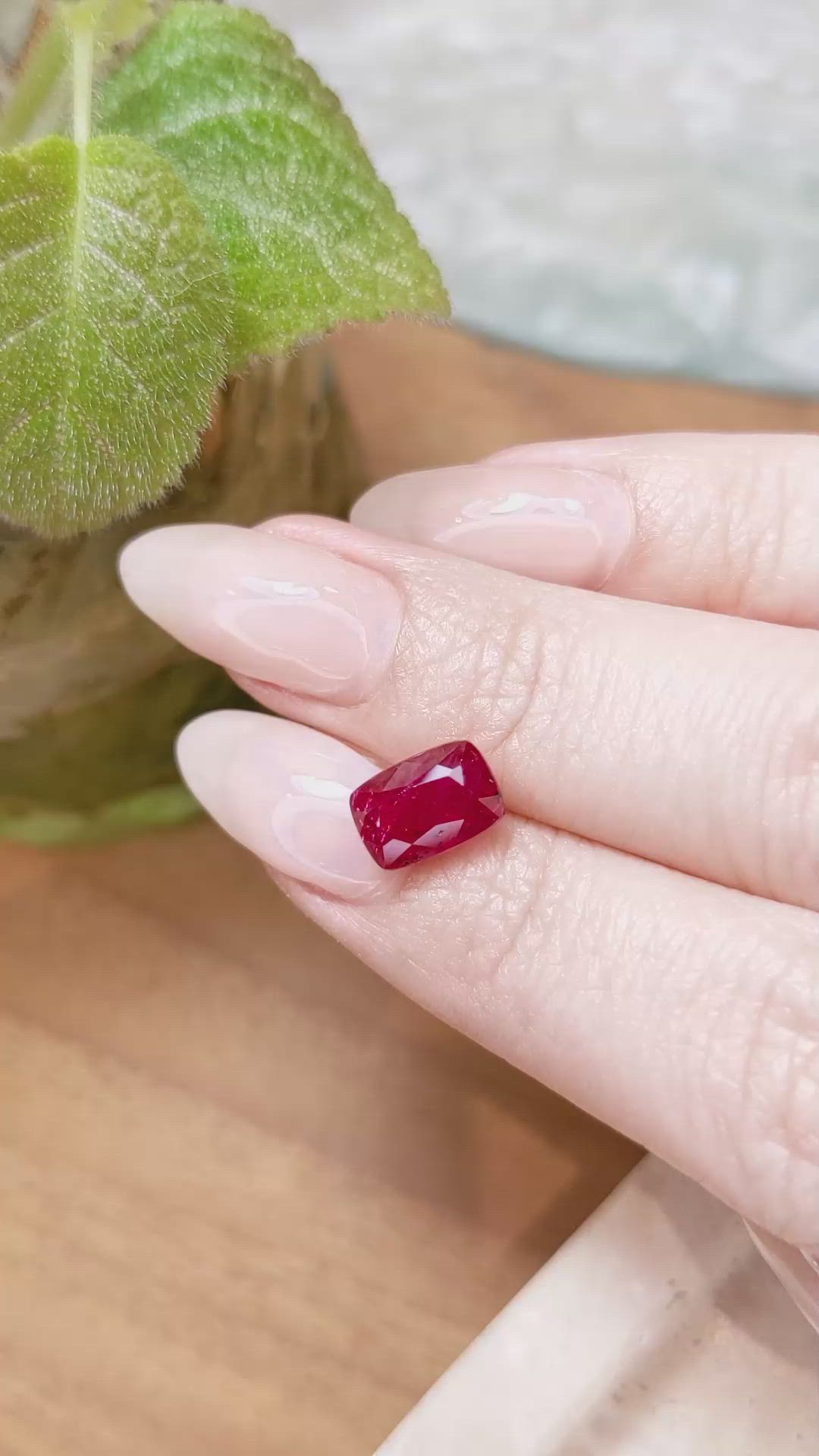 3.25 Ct. Ruby from Mozambique Size Video