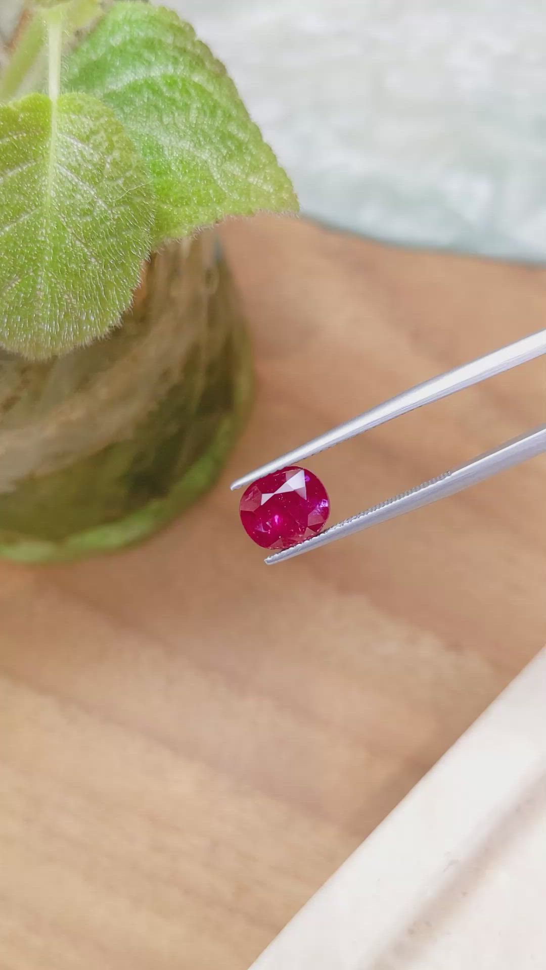 3.45 Ct. Ruby from Mozambique Size Video