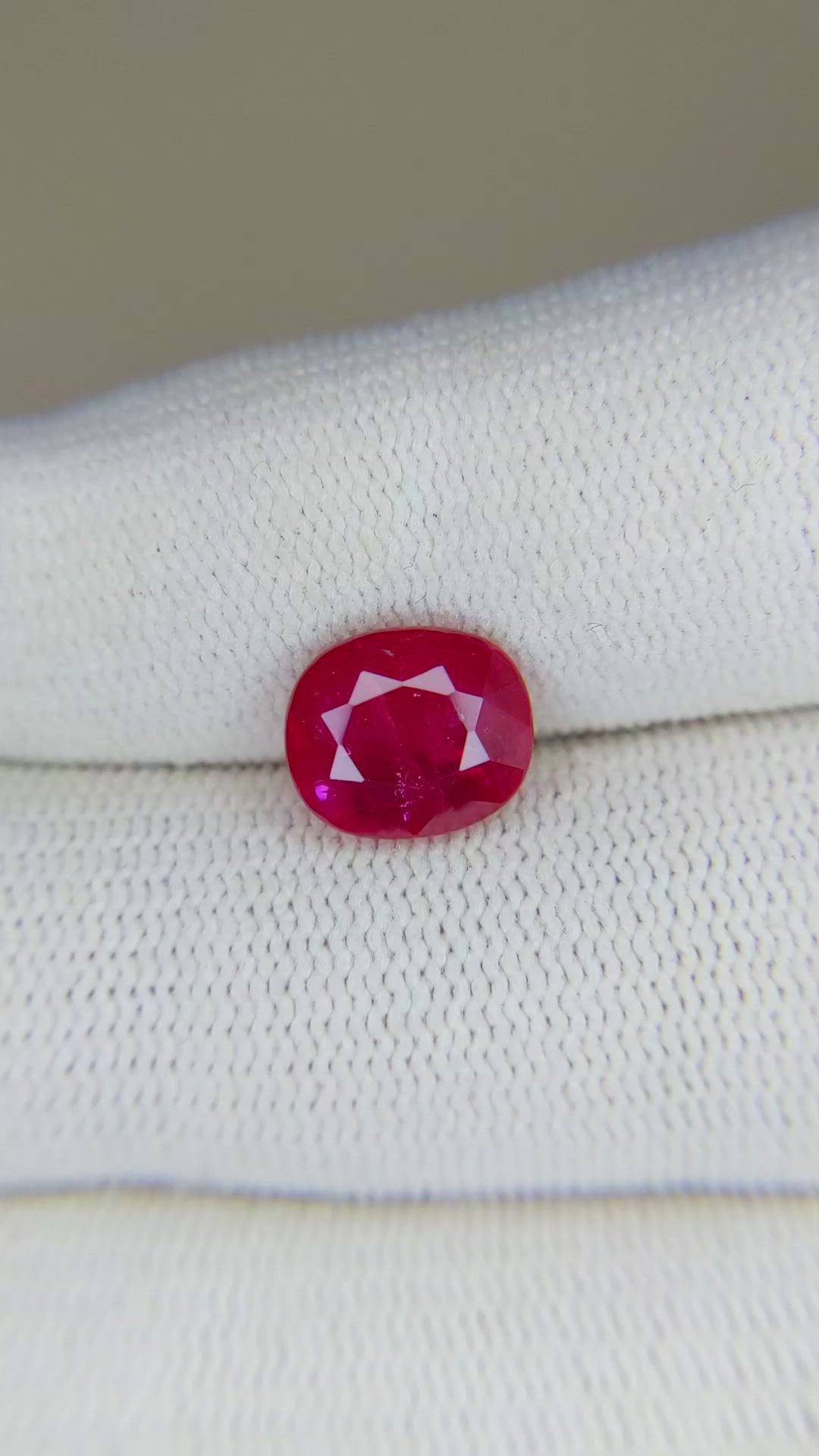 3.45 Ct. Ruby from Mozambique Size Video