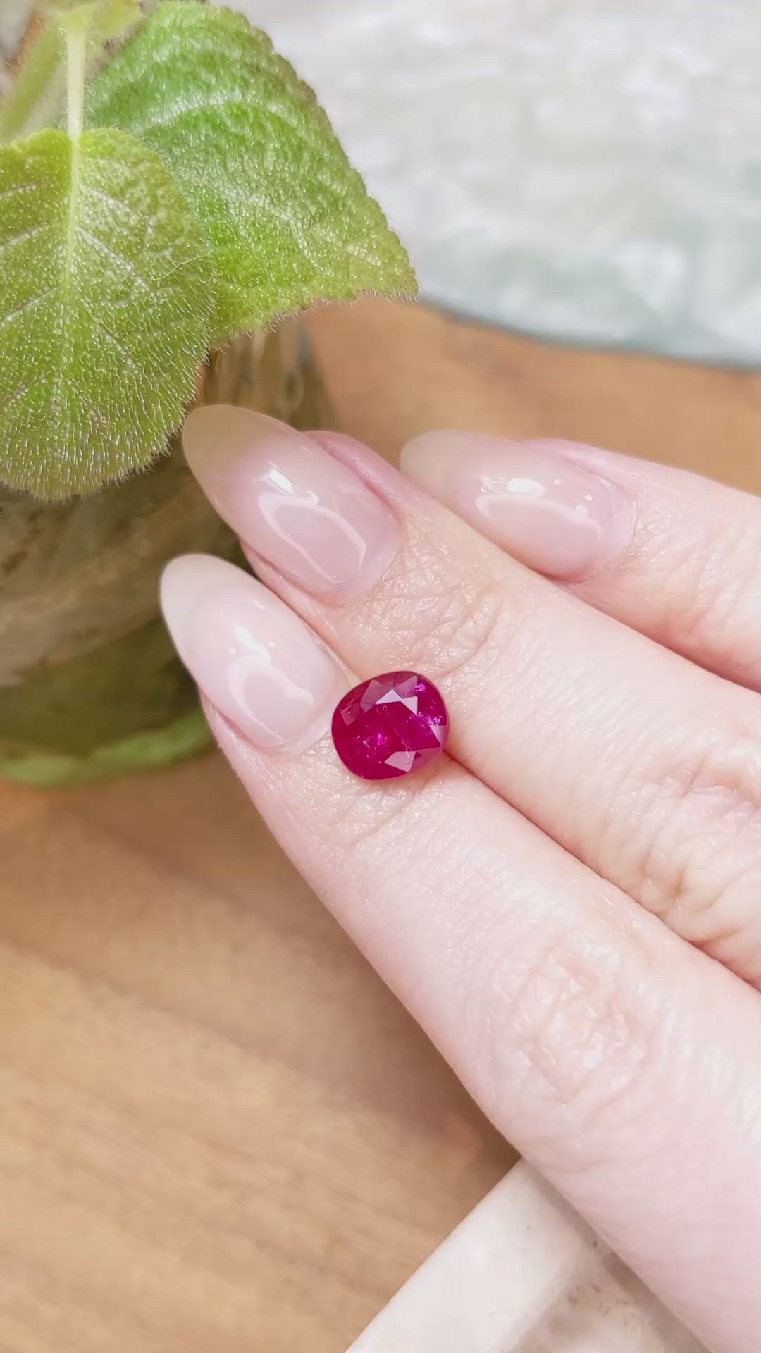 3.45 Ct. Ruby from Mozambique Size Video