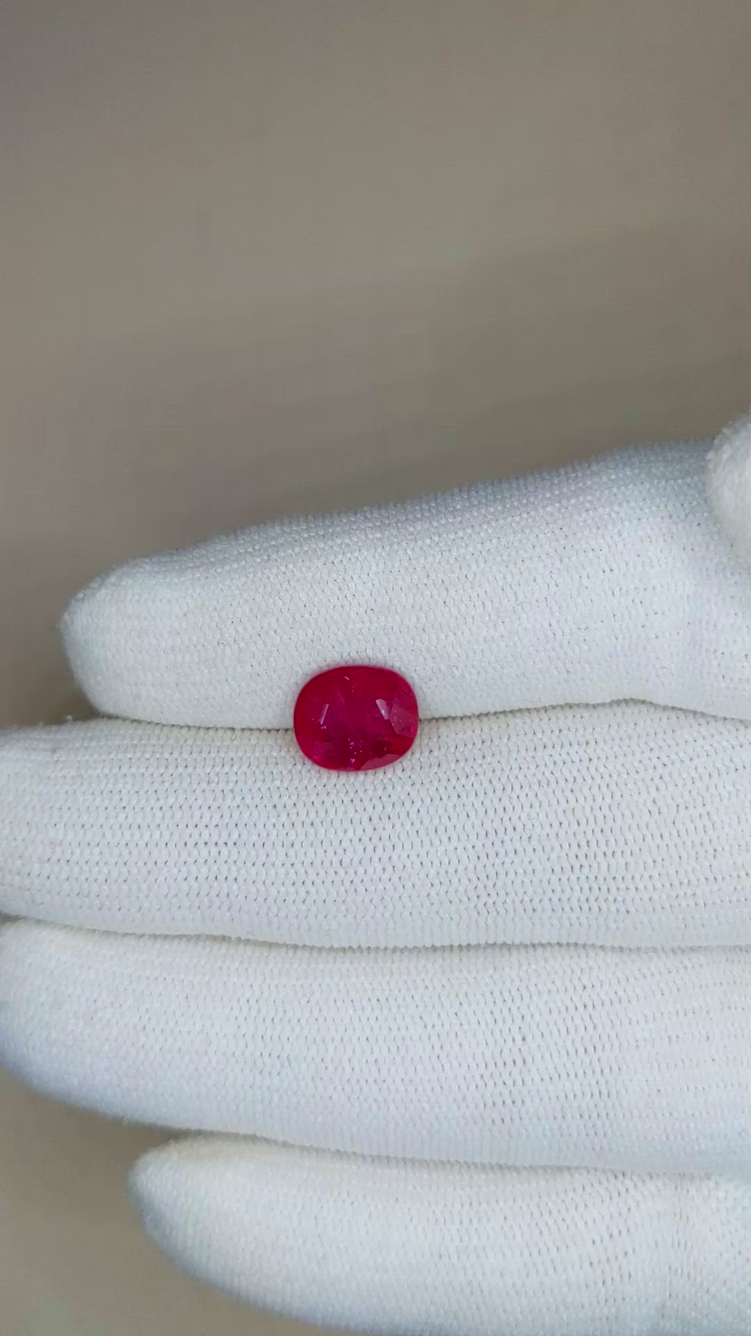 3.45 Ct. Ruby from Mozambique Size Video