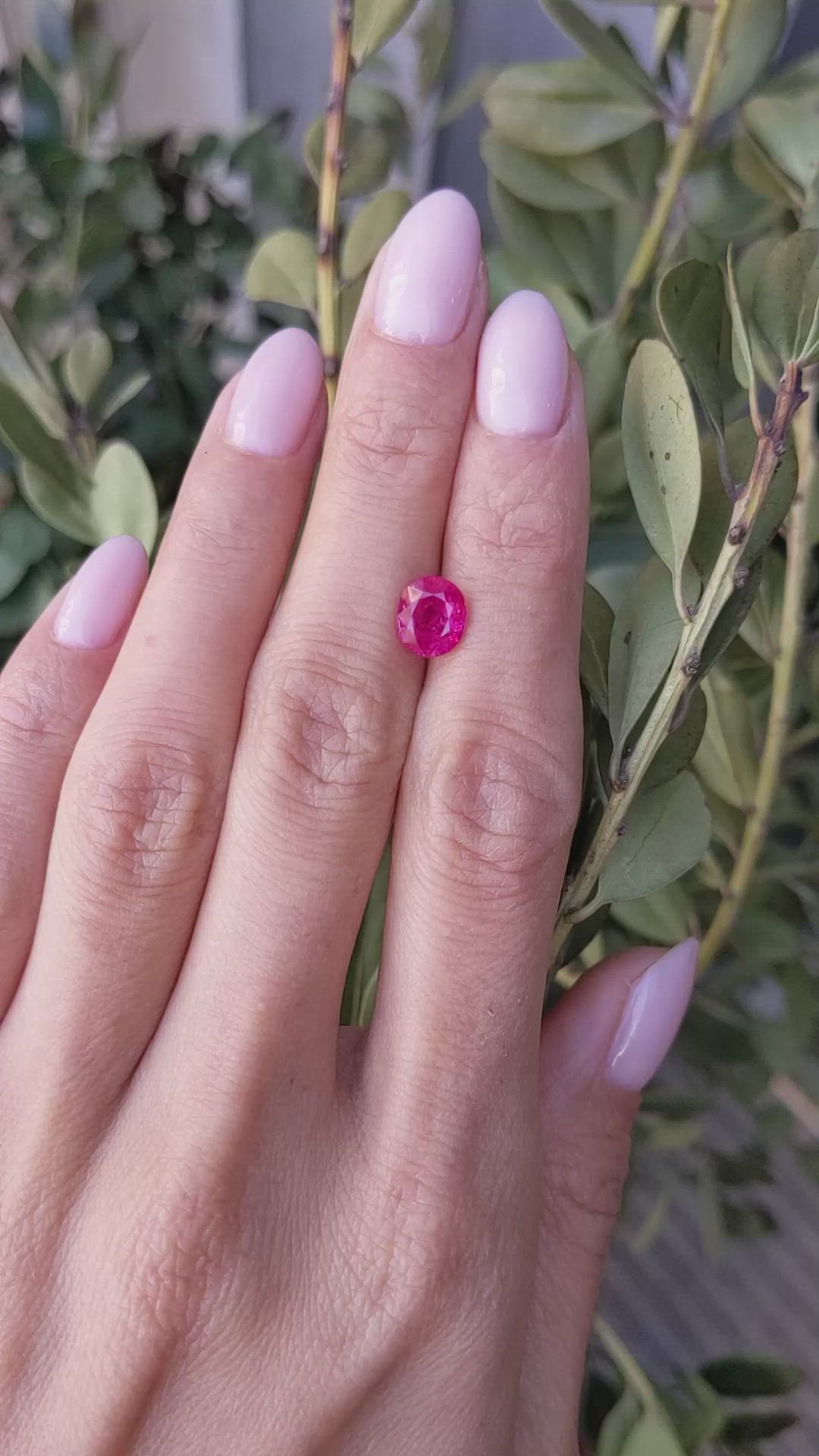 1.98 Ct. Ruby from Mozambique Size Video