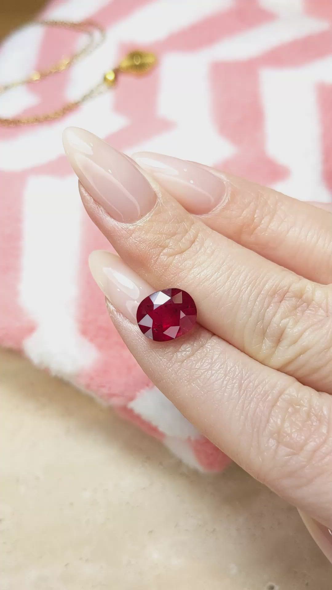 4.30 Ct. Ruby from Mozambique Size Video
