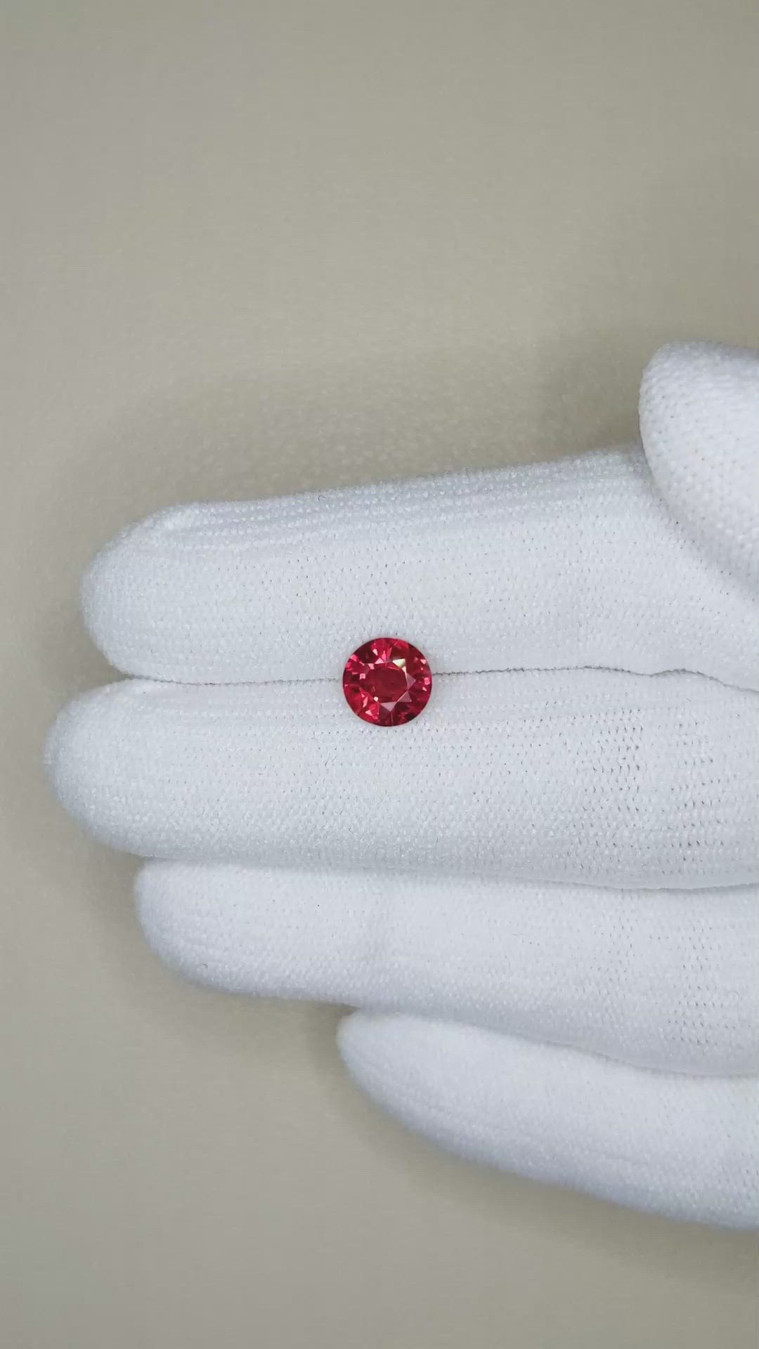 1.06 Ct. Ruby from Mozambique Size Video