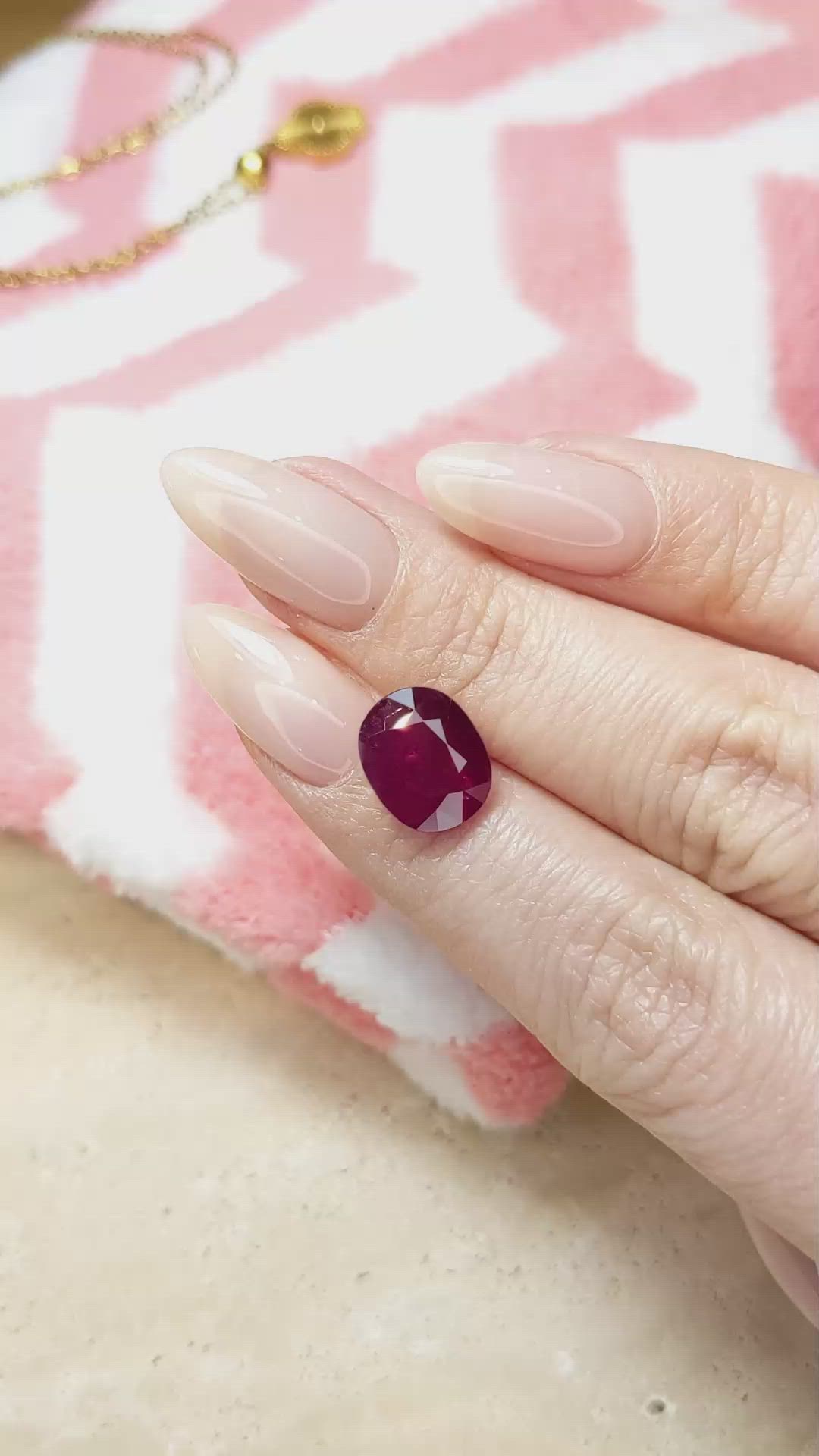 5.20 Ct. Ruby from Mozambique Size Video