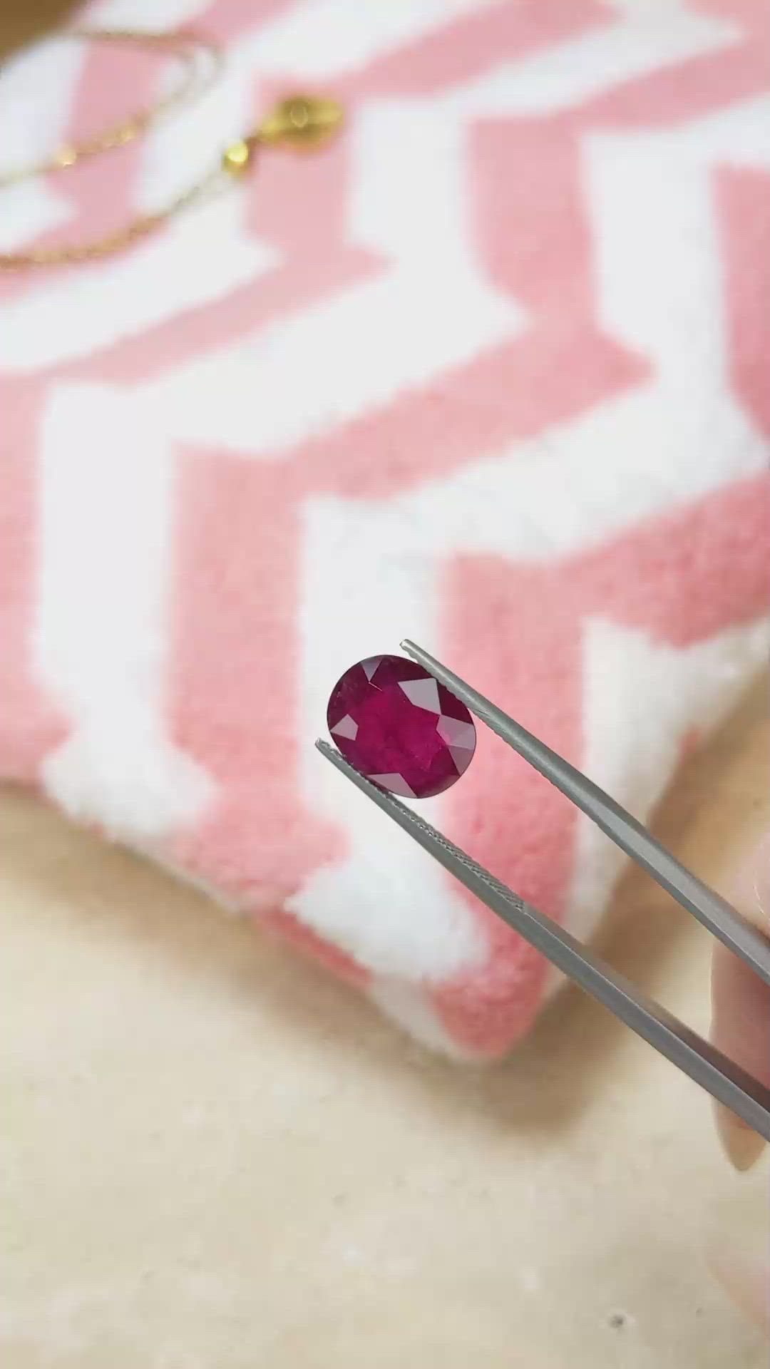 5.20 Ct. Ruby from Mozambique Size Video