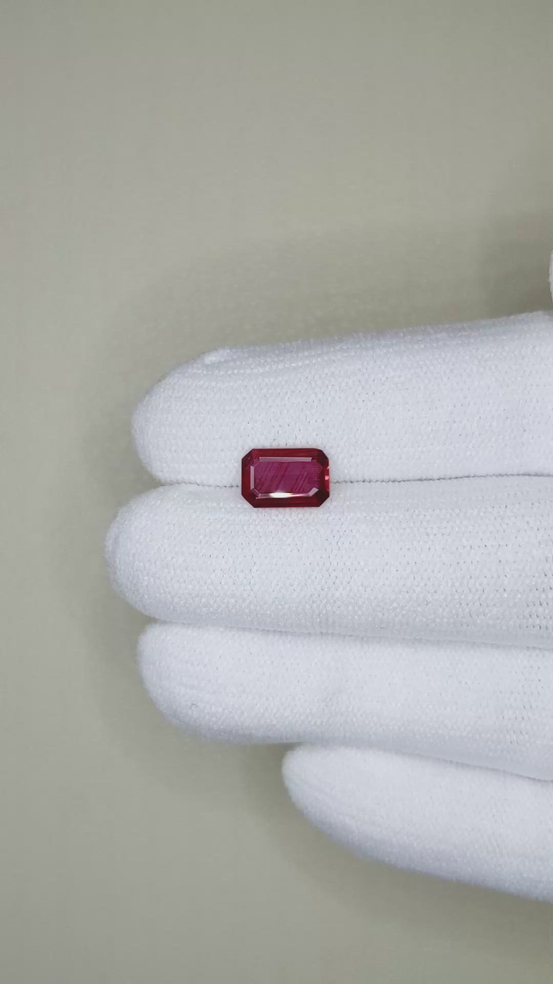 1.31 Ct. Ruby from Mozambique Size Video