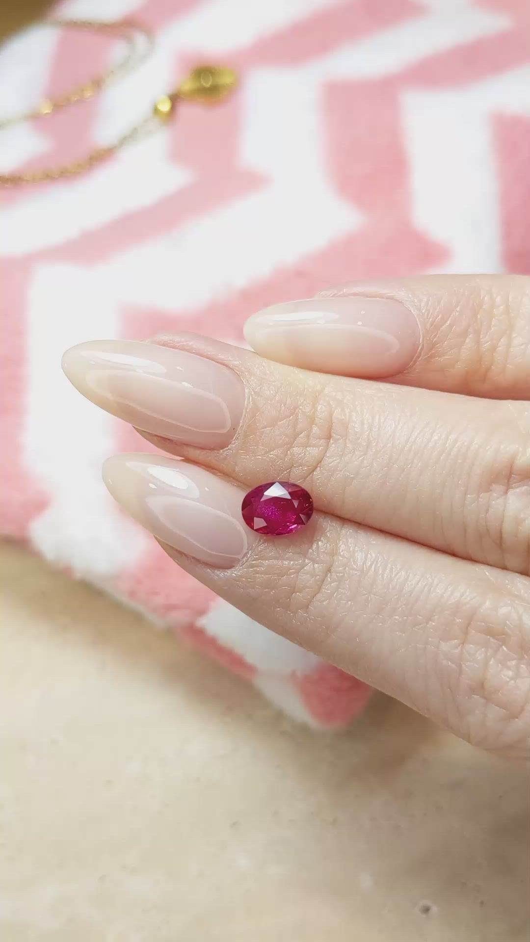 1.41 Ct. Ruby from Mozambique Size Video
