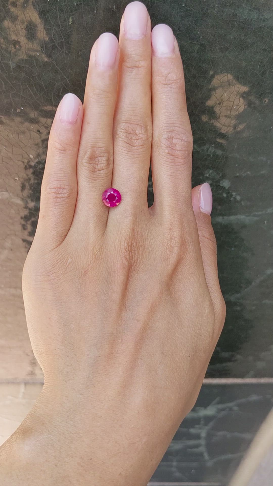 2.36 Ct. Ruby from Mozambique Size Video