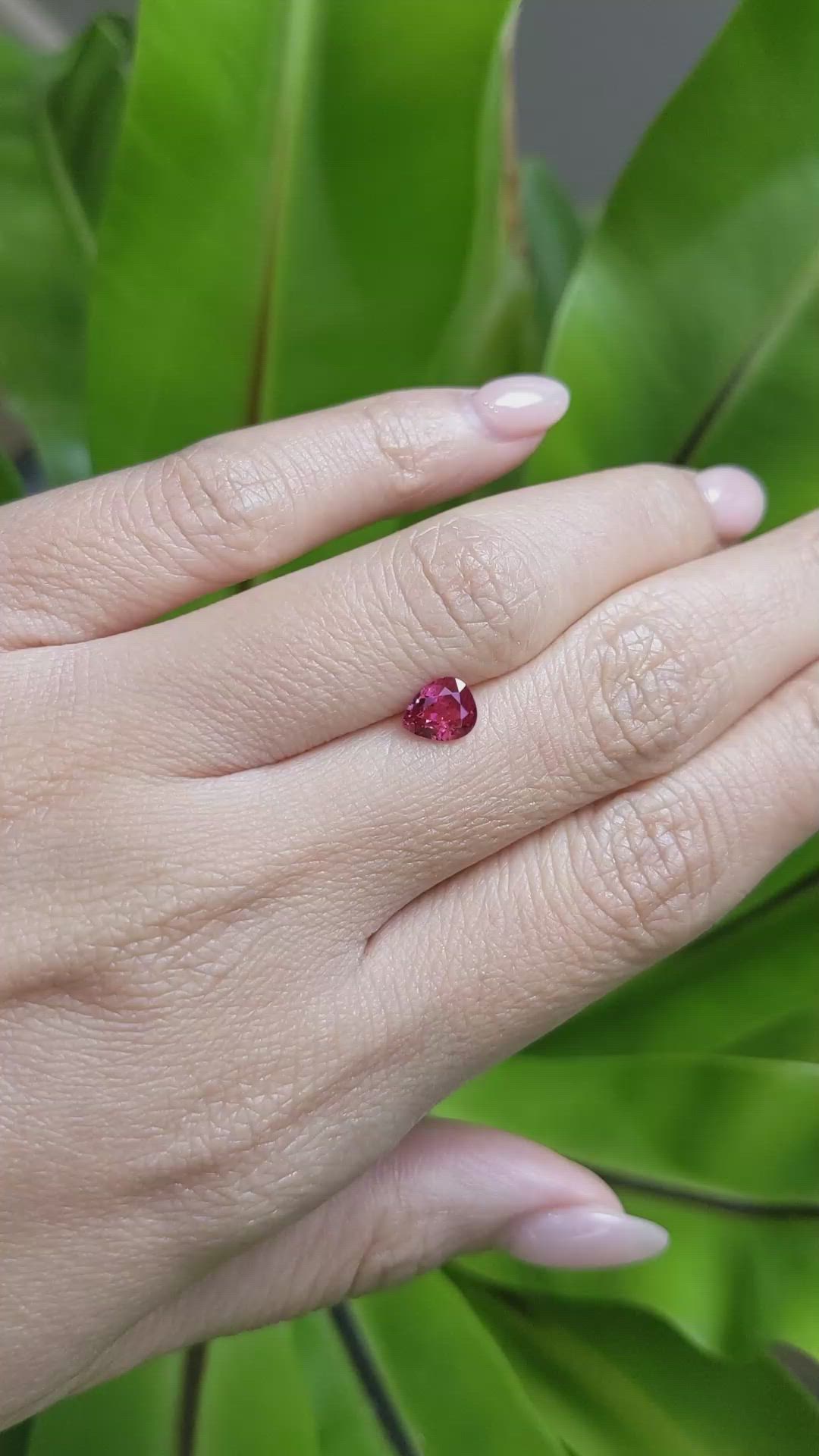 0.96 Ct. Ruby from Thailand Size Video